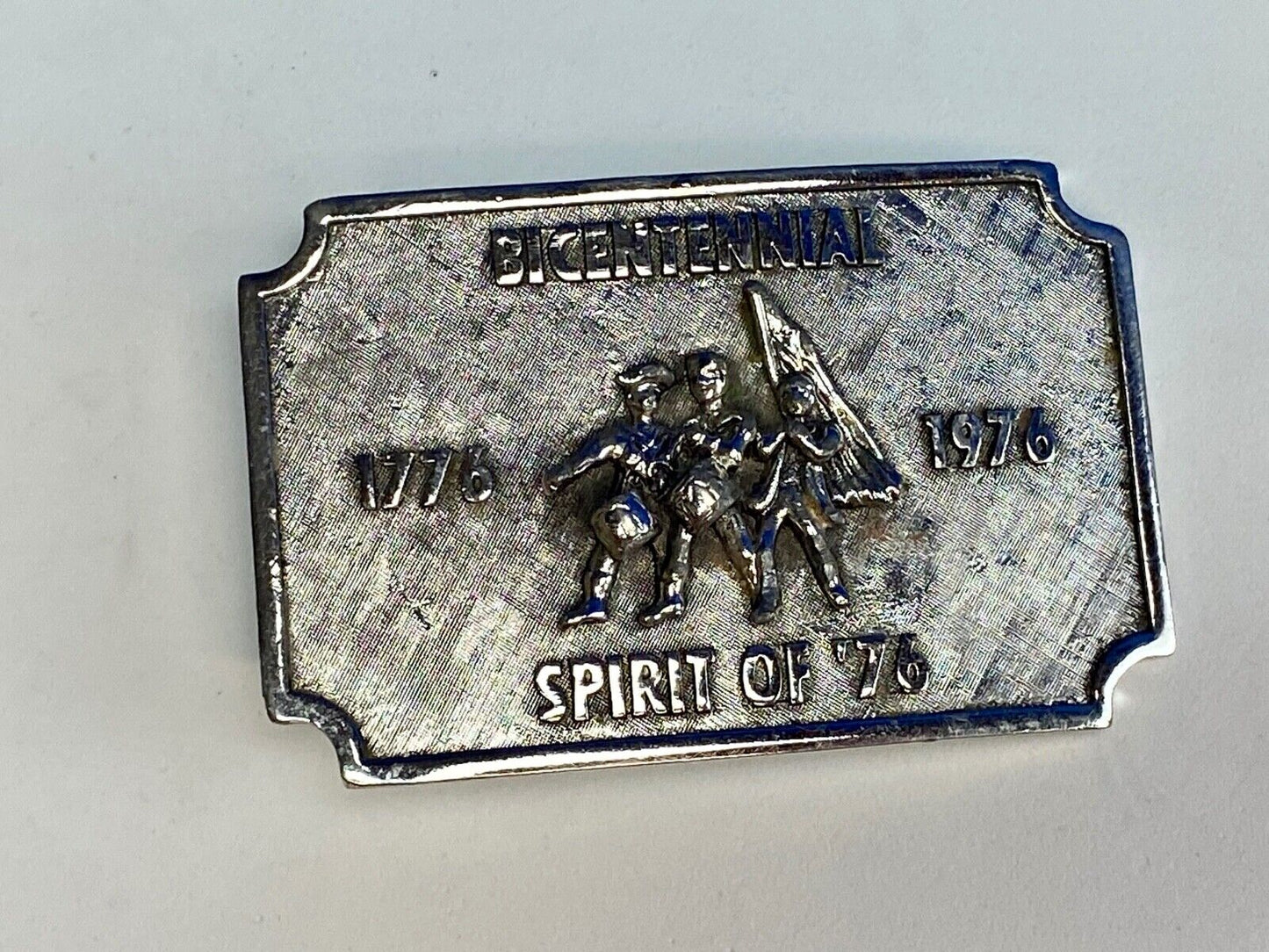 Bicentennial celebration Spirit of 76! USA patriotic America! belt buckle