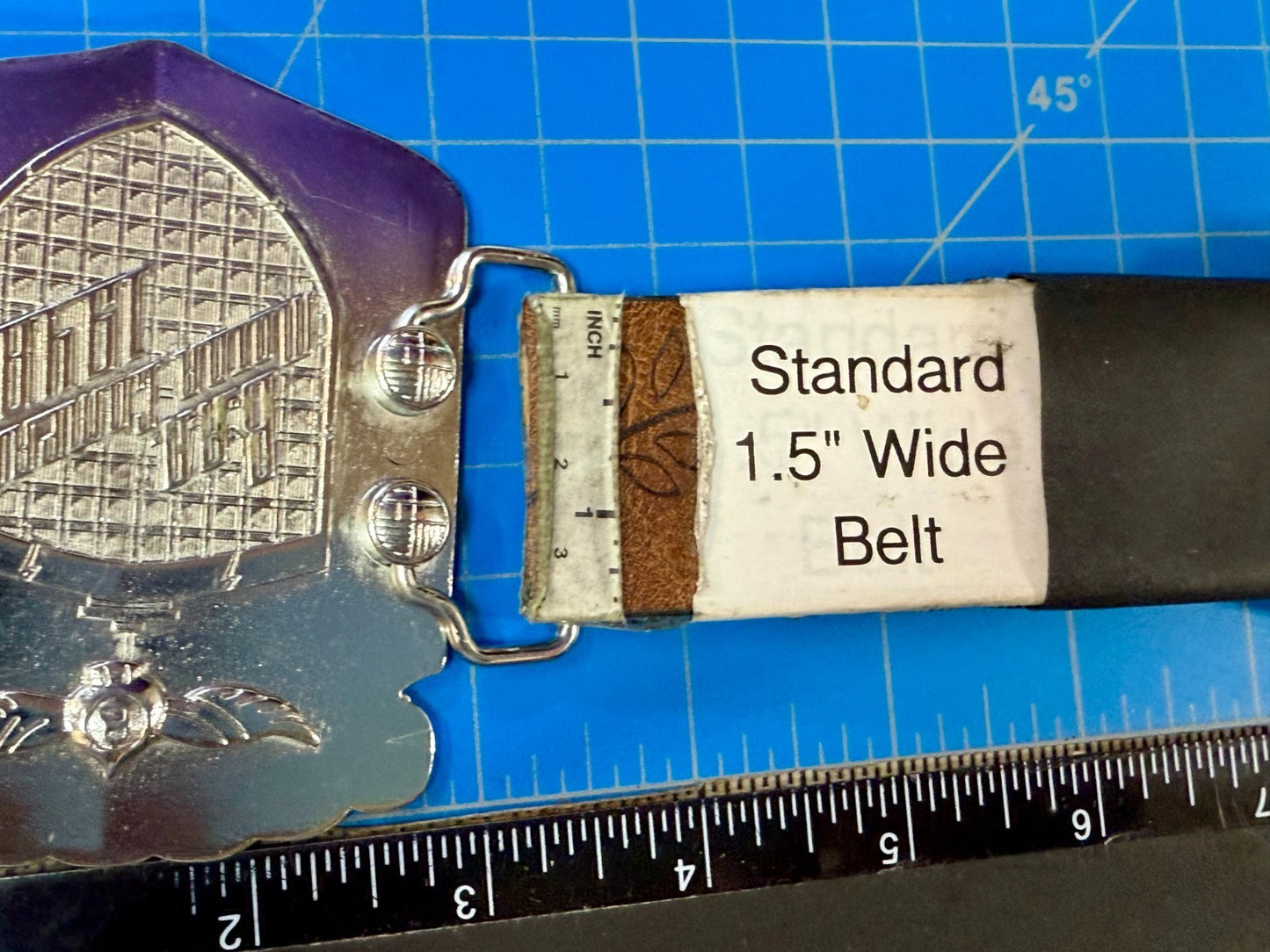 BAD B.A.D. Motor Company 1948 Dragon Crest Shield Logo Promotional Belt Buckle