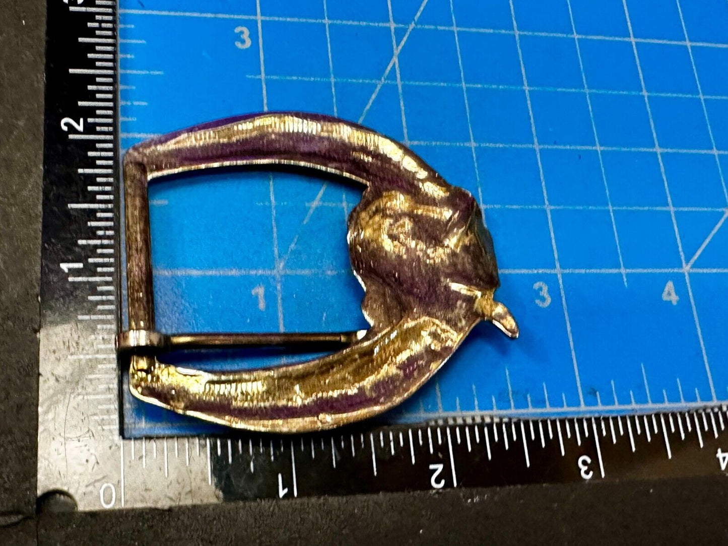 Thick Figural Flower Theme - Vintage Gold Tone Replacement Dress Belt Buckle