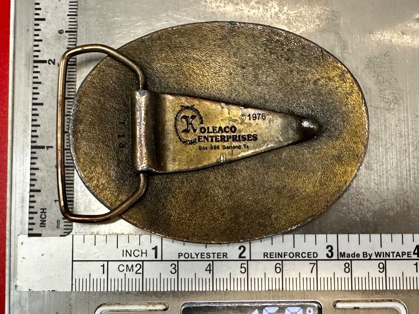 Texas is for Lovers EARLY Vintage 1976 Koleaco Belt Buckle