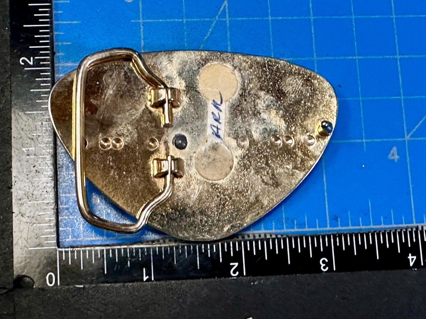 Vintage Cowboy Riding Rodeo Bull Western Belt Buckle