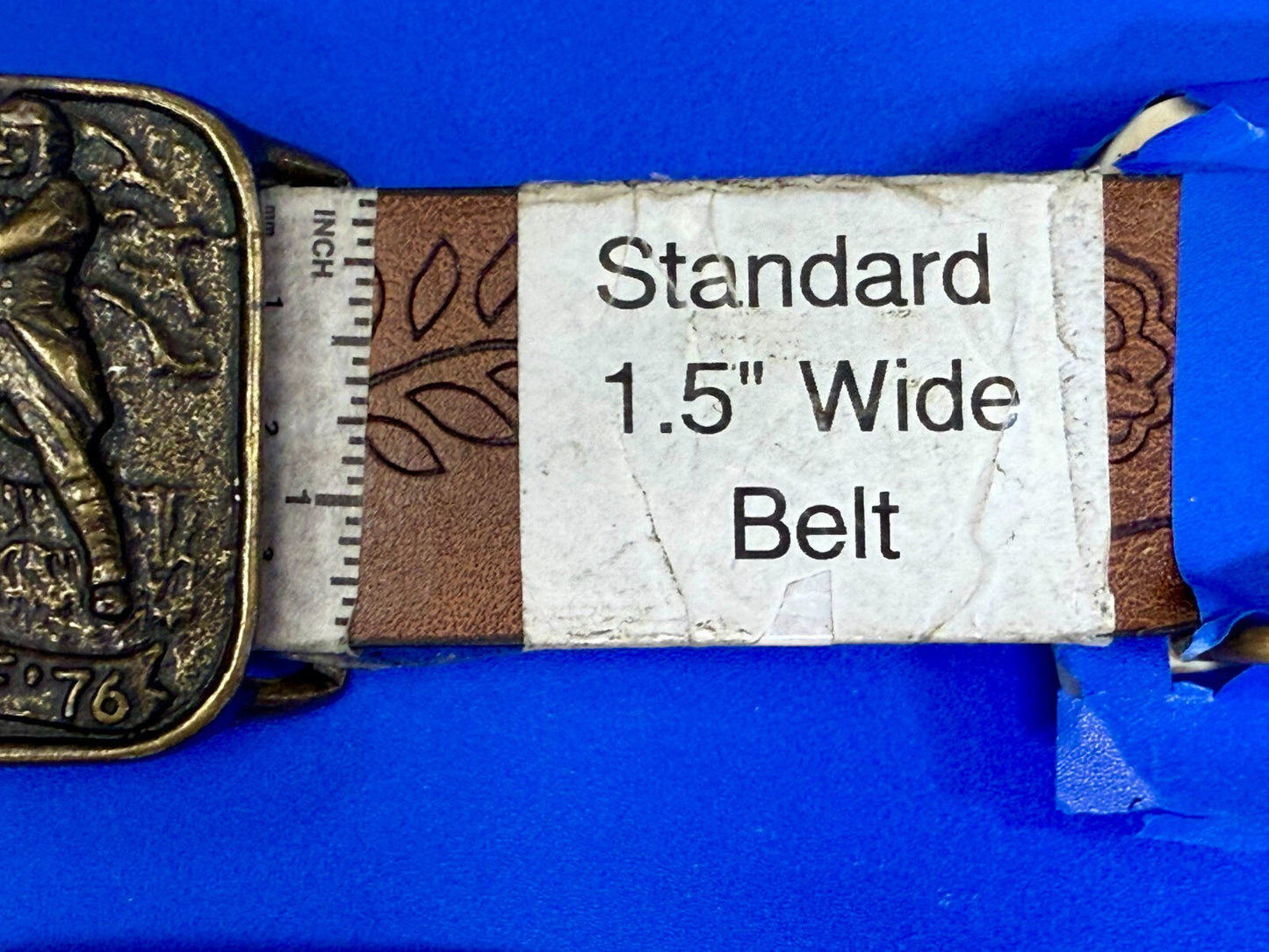 The Spirit of 76 American Bicentennial Patriotic Marching Band Belt Buckle
