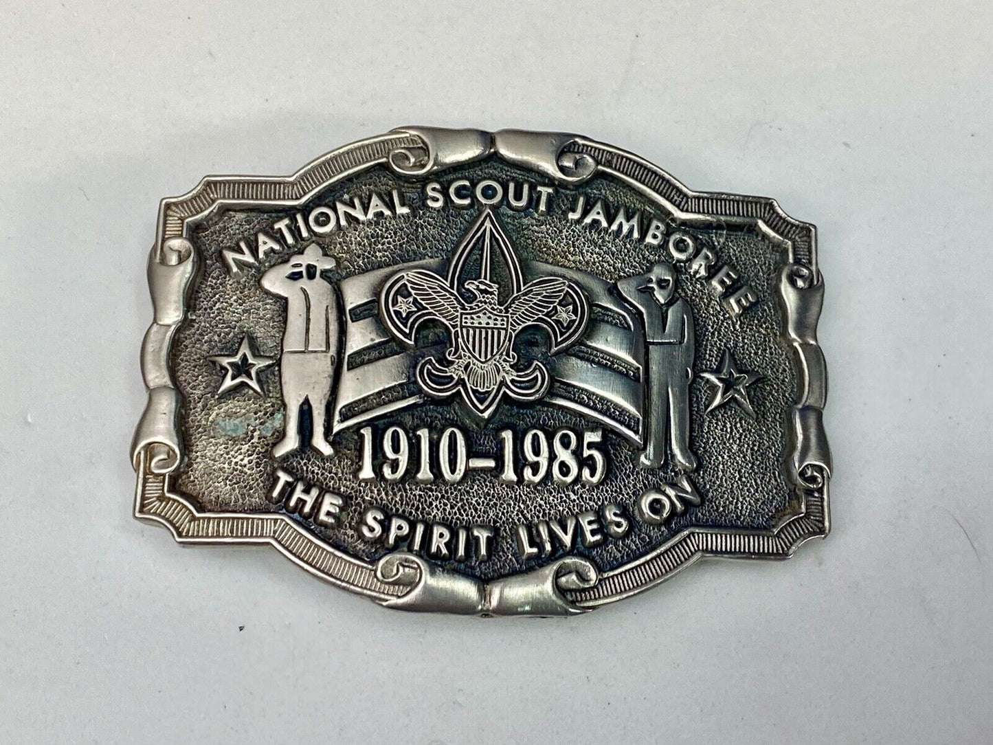 1985 National Scout Jamboree Belt Buckle Boy Scouts Of America By Texas Western