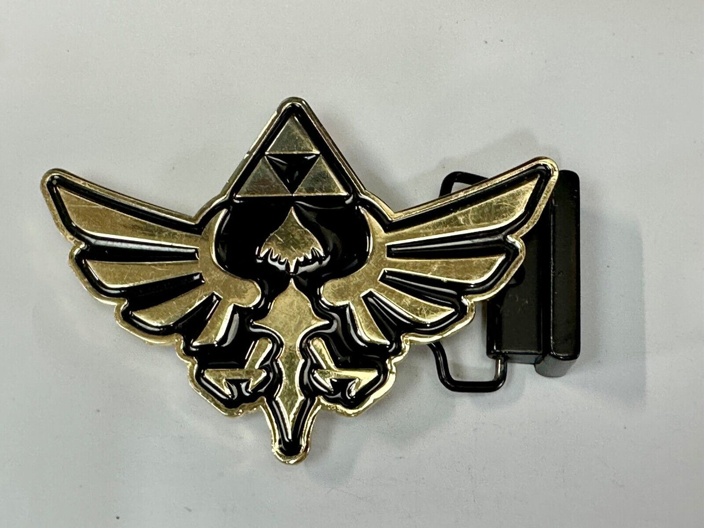 The Legend Of Zelda Black Golden Crest Triforce 2015 Nintendo Belt Buckle Hylian