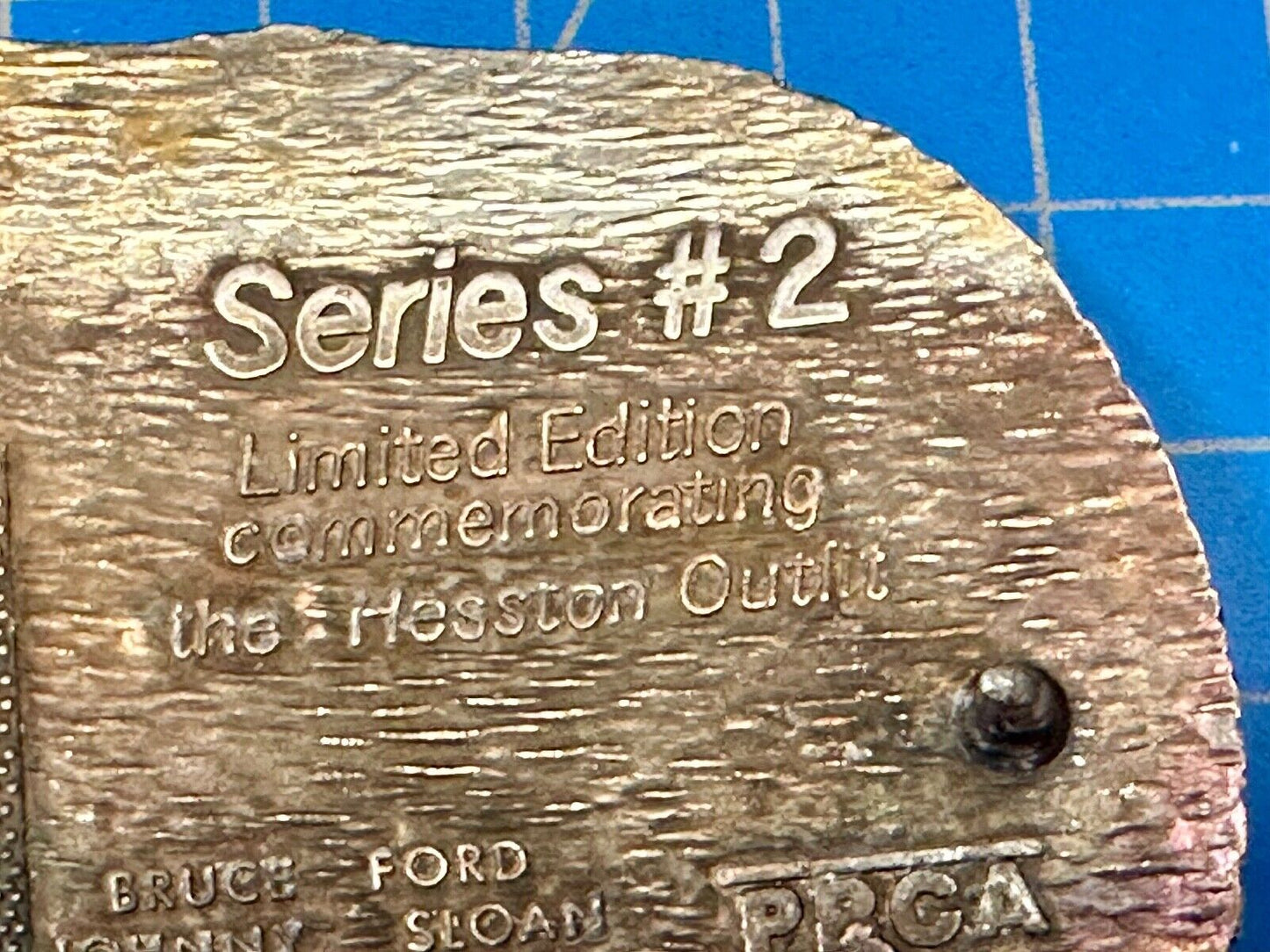 1986 Hesston Outfit Tournament Rodeo - Limited Series No 2 belt buckle