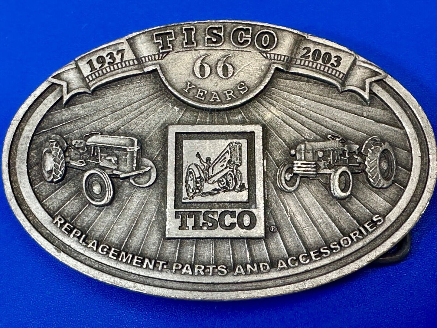 Tisco Farm Tractor Replacement Parts and Accessories vintage 2003 belt buckle