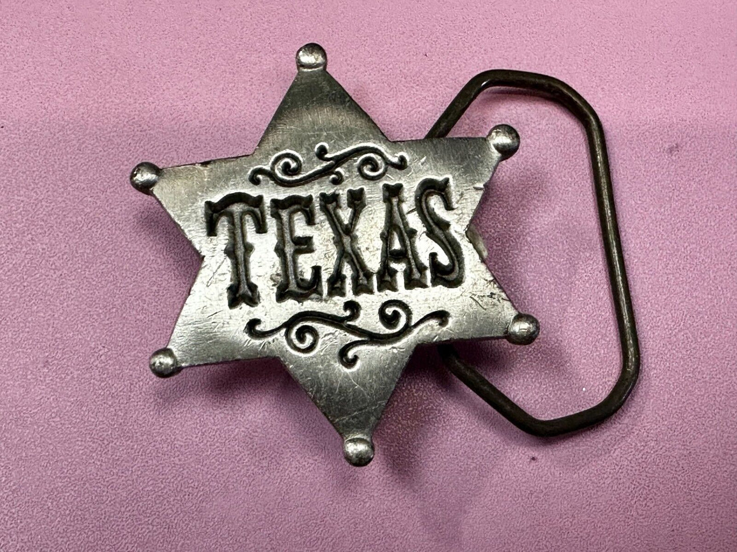 Texas Ranger Star Badge Shaped Vintage 1981 - The Great American Belt Buckle Co