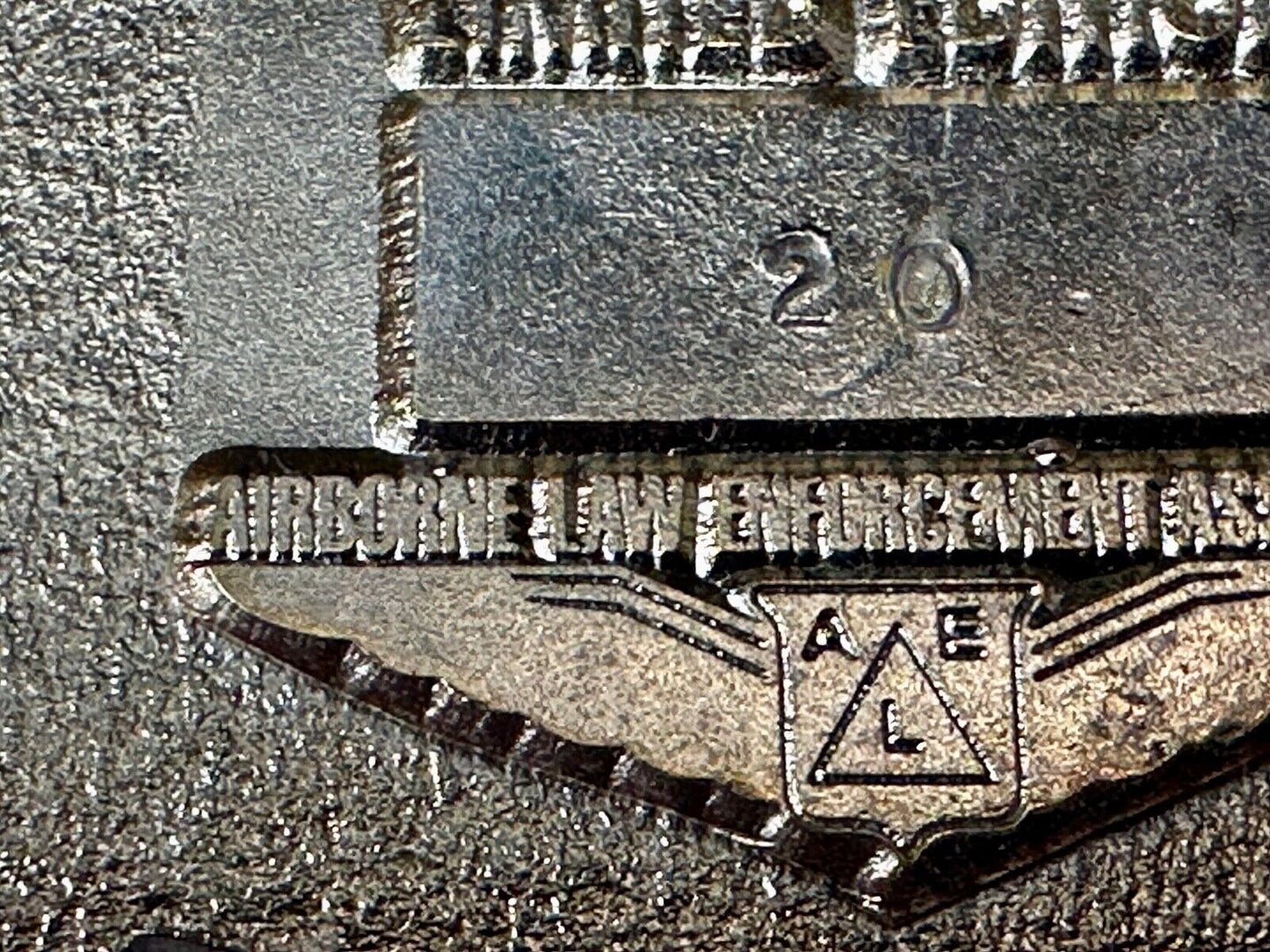 Airborne Law Enforcement Plane Police Pilot Fixed Wing Lg Belt Buckle #20 ALE