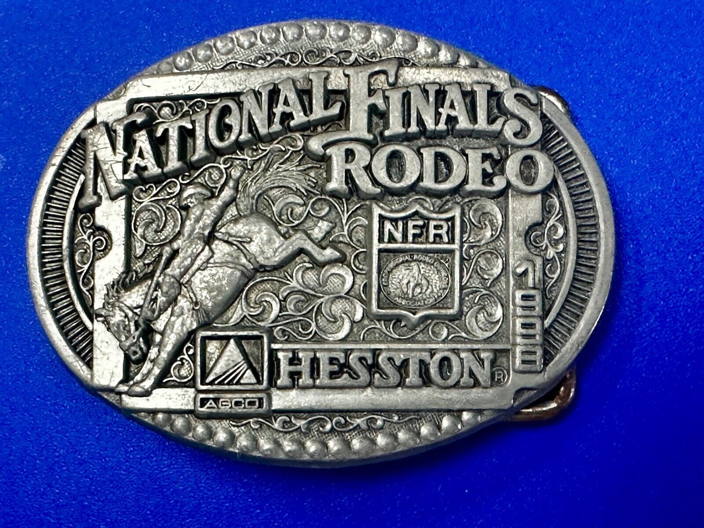 1998 NFR National Finals Rodeo NOS Youth Size ADM Commemorative Belt Buckle
