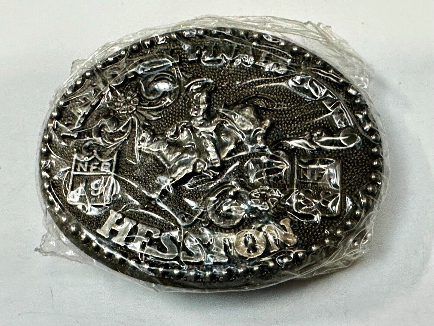 1988 NOS Youth Size NFR National Finals Rodeo Cowboy Collectors Kids Belt Buckle