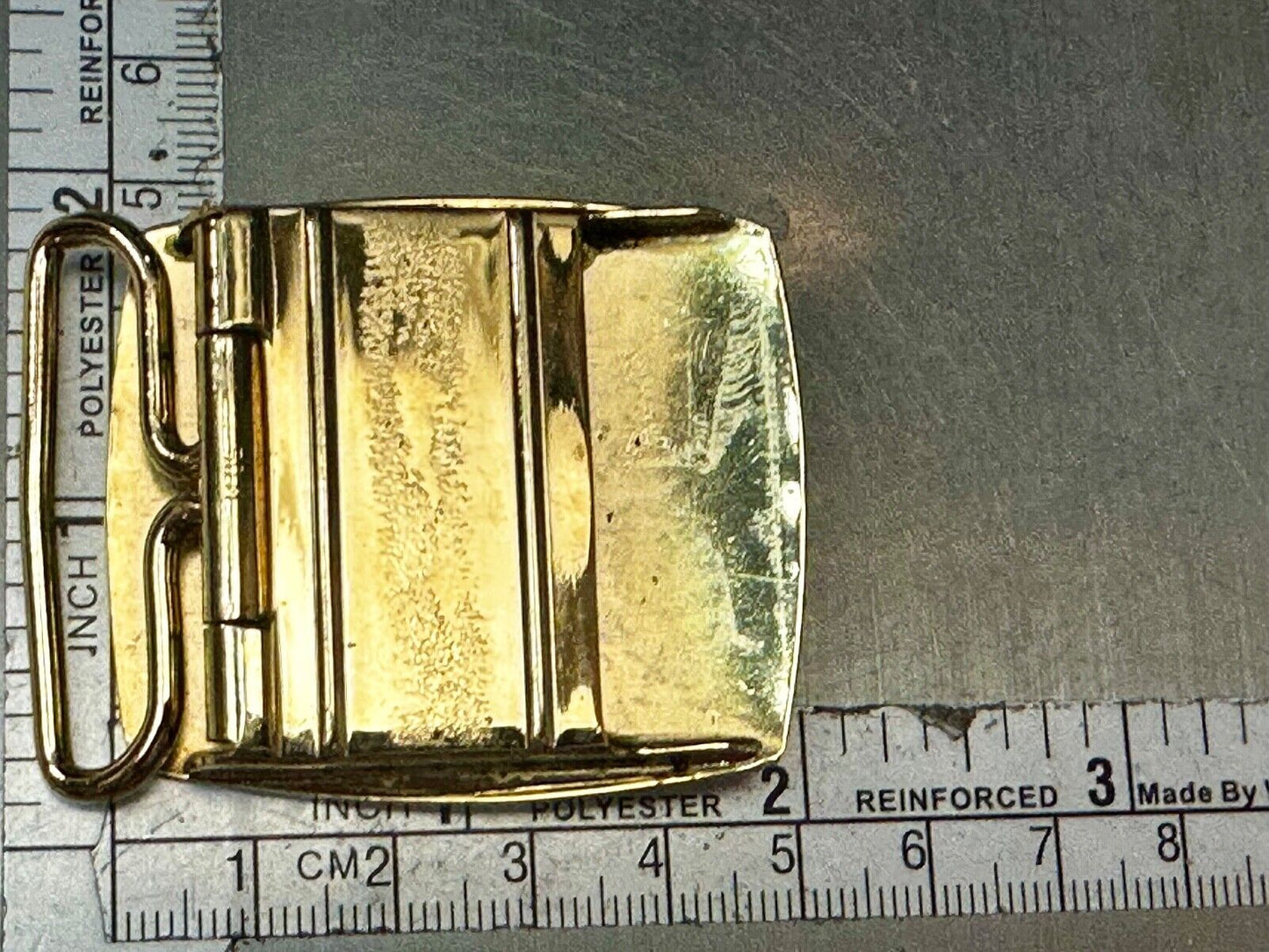 Trunkline Gas Company 10 Year Award Vtg. diamonds & gold centerpiece Belt Buckle
