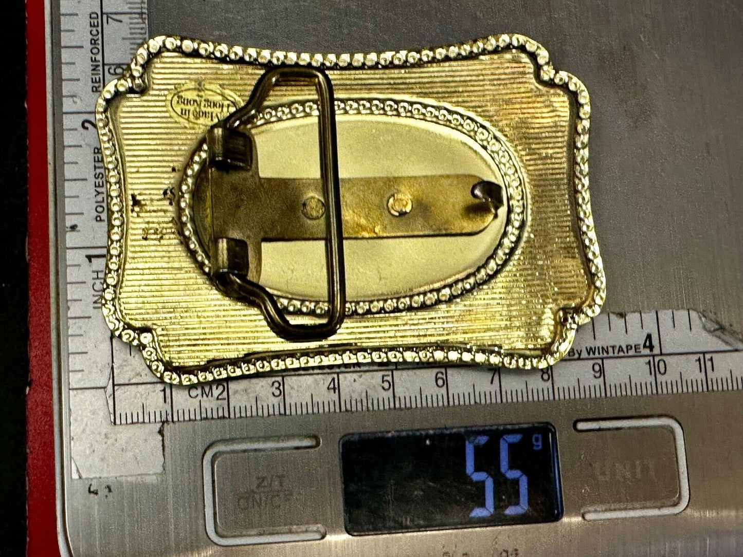 Vintage Cowboy Hat & Revolver Pistol Western Belt Buckle Cap Gun Buckle