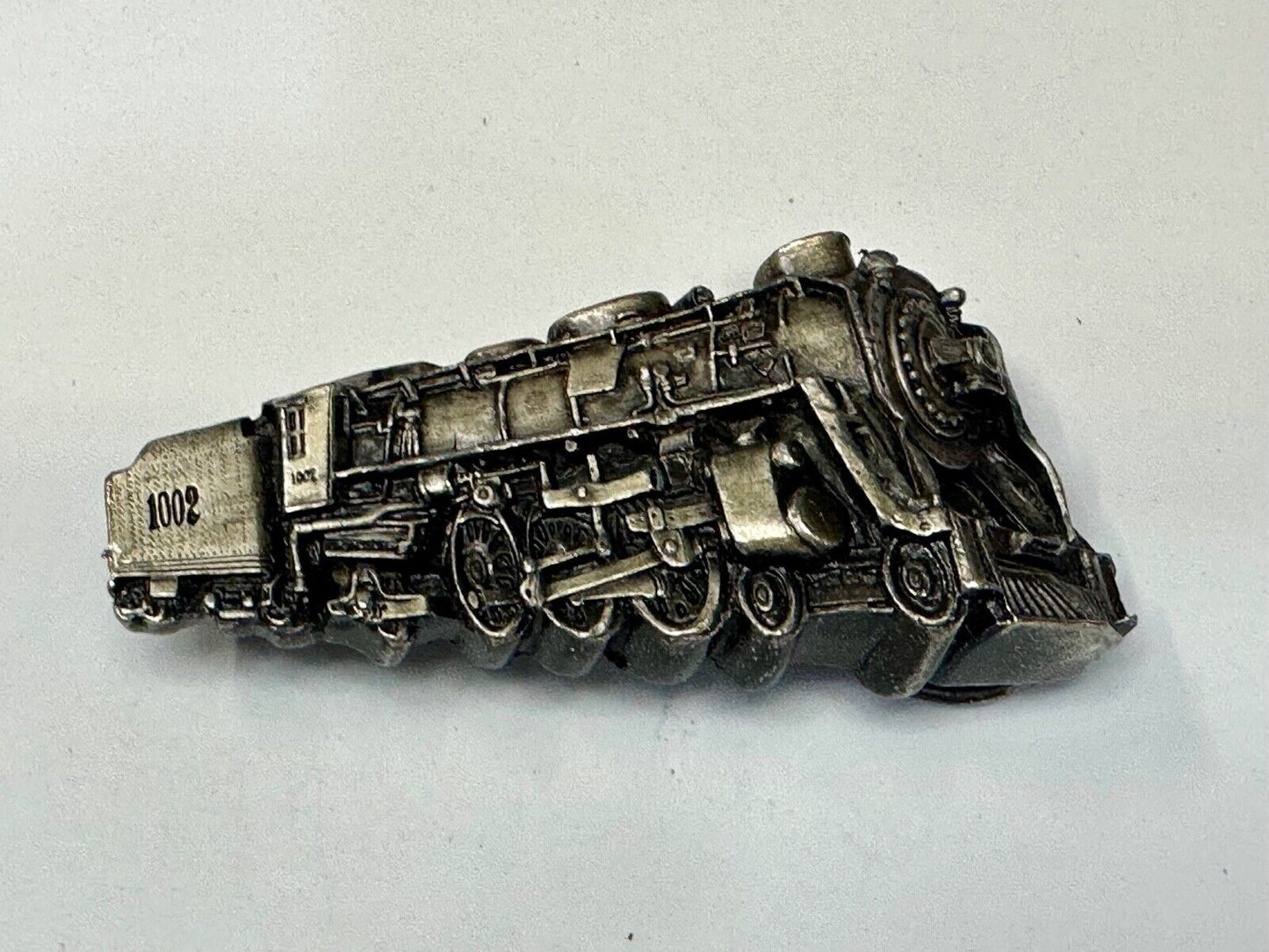 Train Steam Locomotive Vintage 1978 Cutout RR Bergamot Belt Buckle #1002