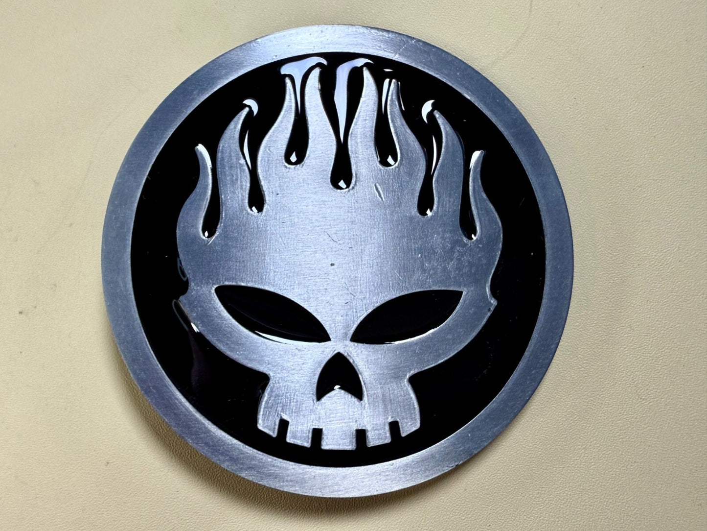 The Offspring Manic Subsidal Skull Album Tour Punk Rock Band Belt Buckle
