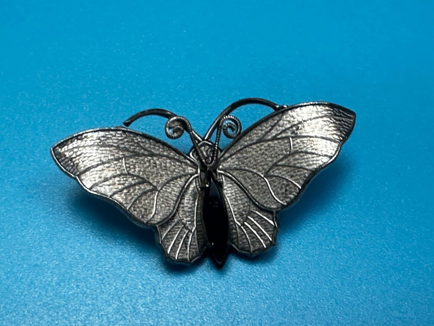 Beautiful Butterfly Cutout Silver Tone Brooch Pin Original by Robert