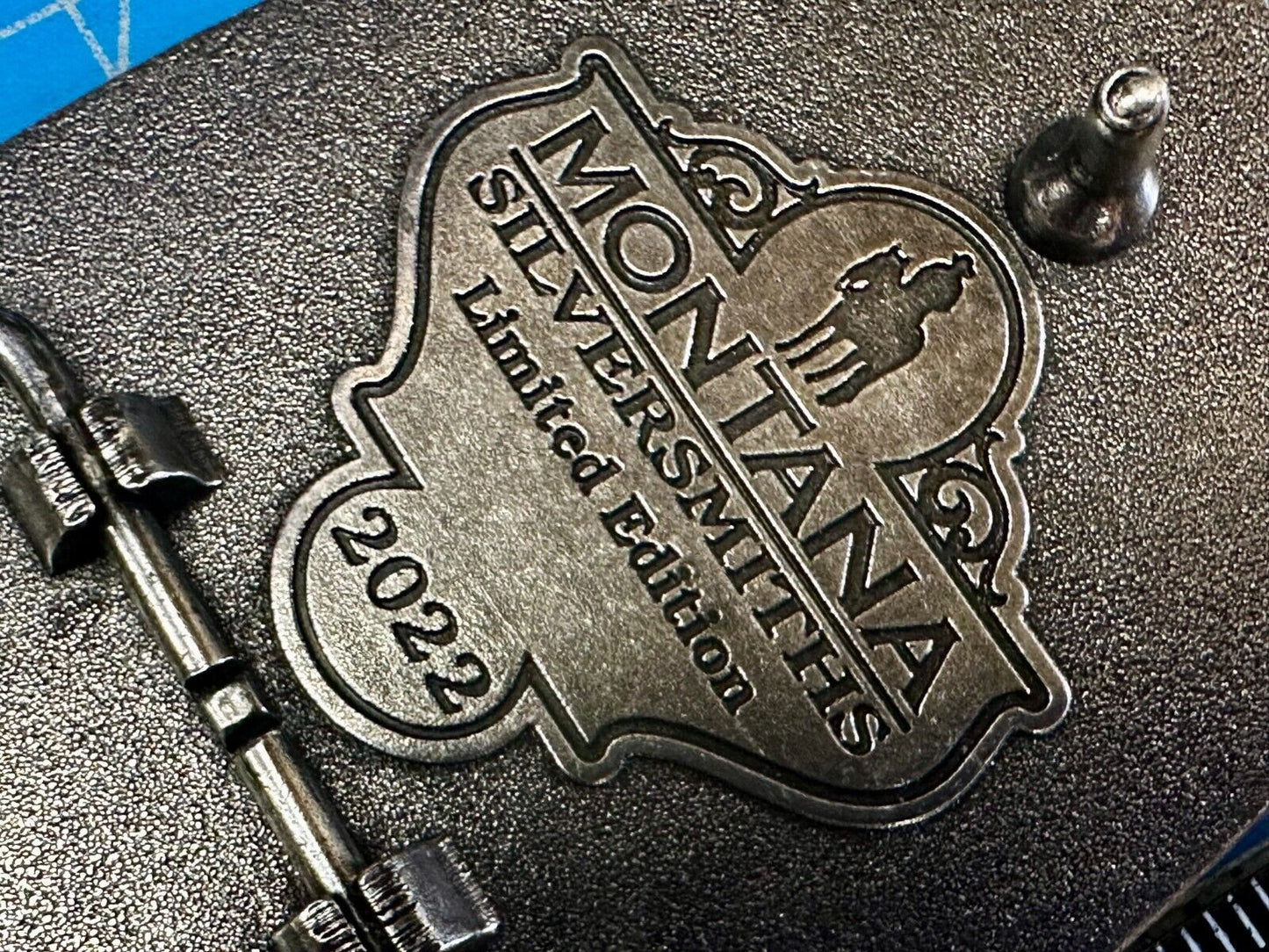 2022 Pendleton whiskey Let'er Buck Rodeo Cowboy Belt Buckle Montana Silversmiths