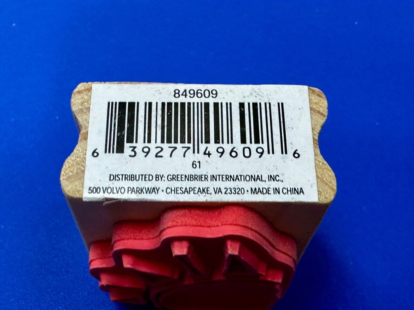 Bear Animal Paw Print - NOS 1.5" Rubber Stamp for Crafting and Card Making