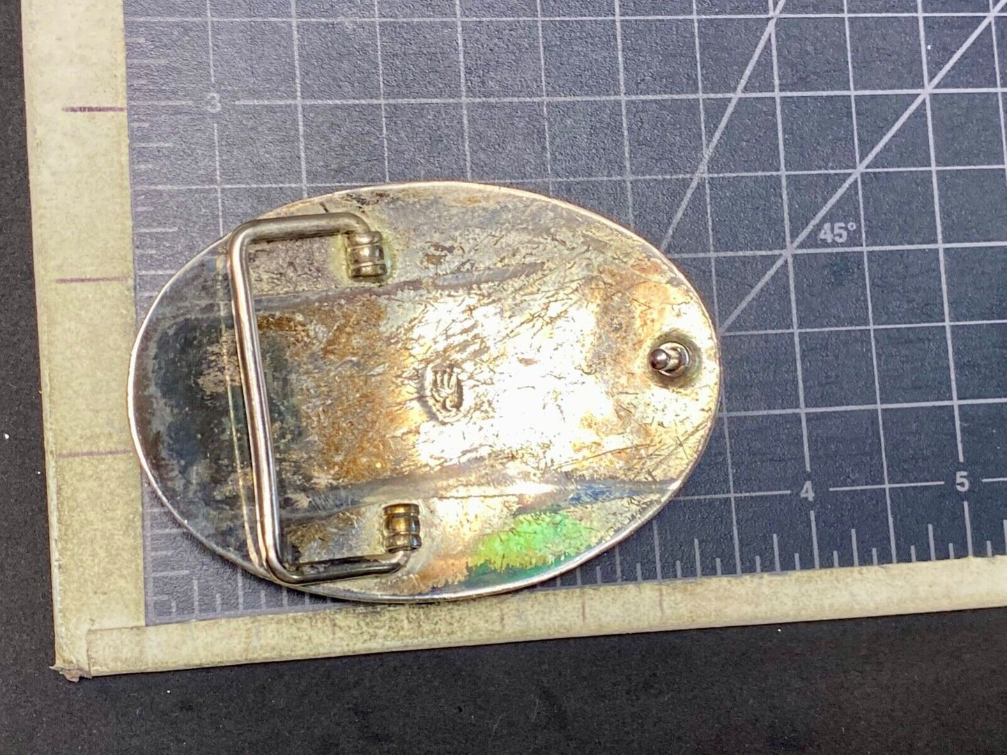 Beautiful Navajo? Tribal dancing man belt buckle - see hallmark!