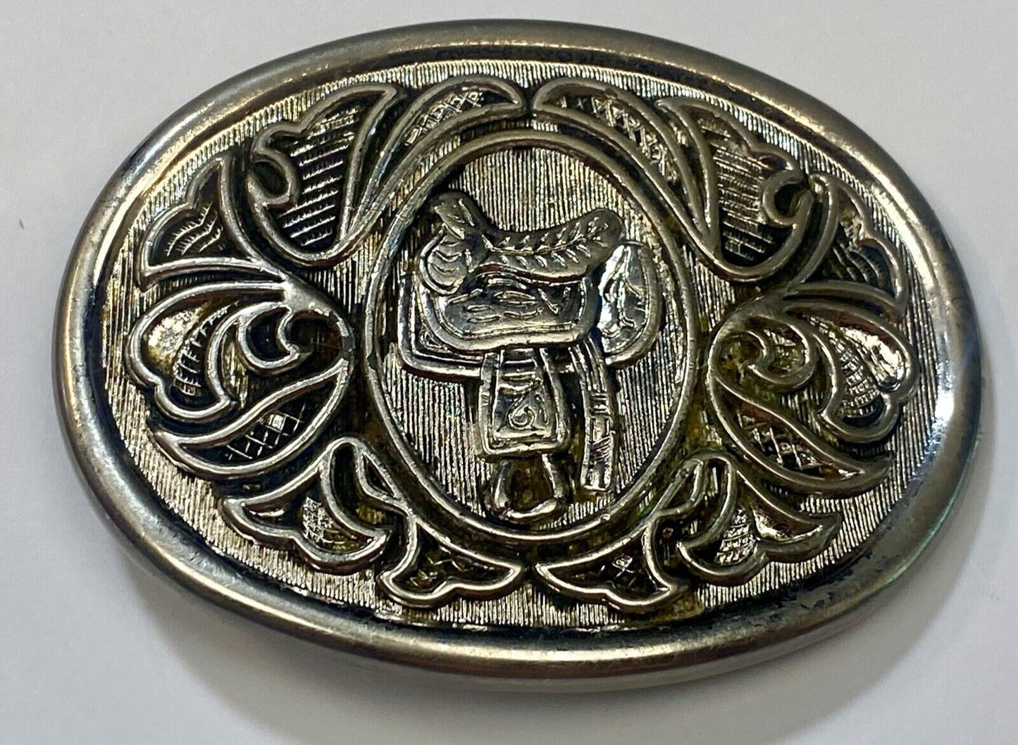 Avon Western Cowboys horse Saddle Vintage Belt Buckle - up to 1 1/2" belt