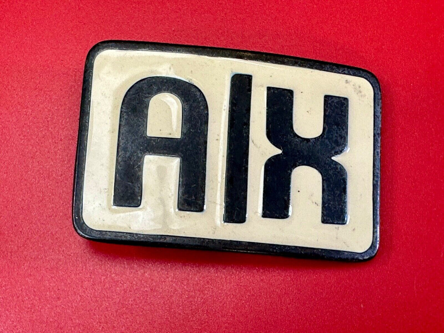 AX belt buckle. unknown to me - Estate Find