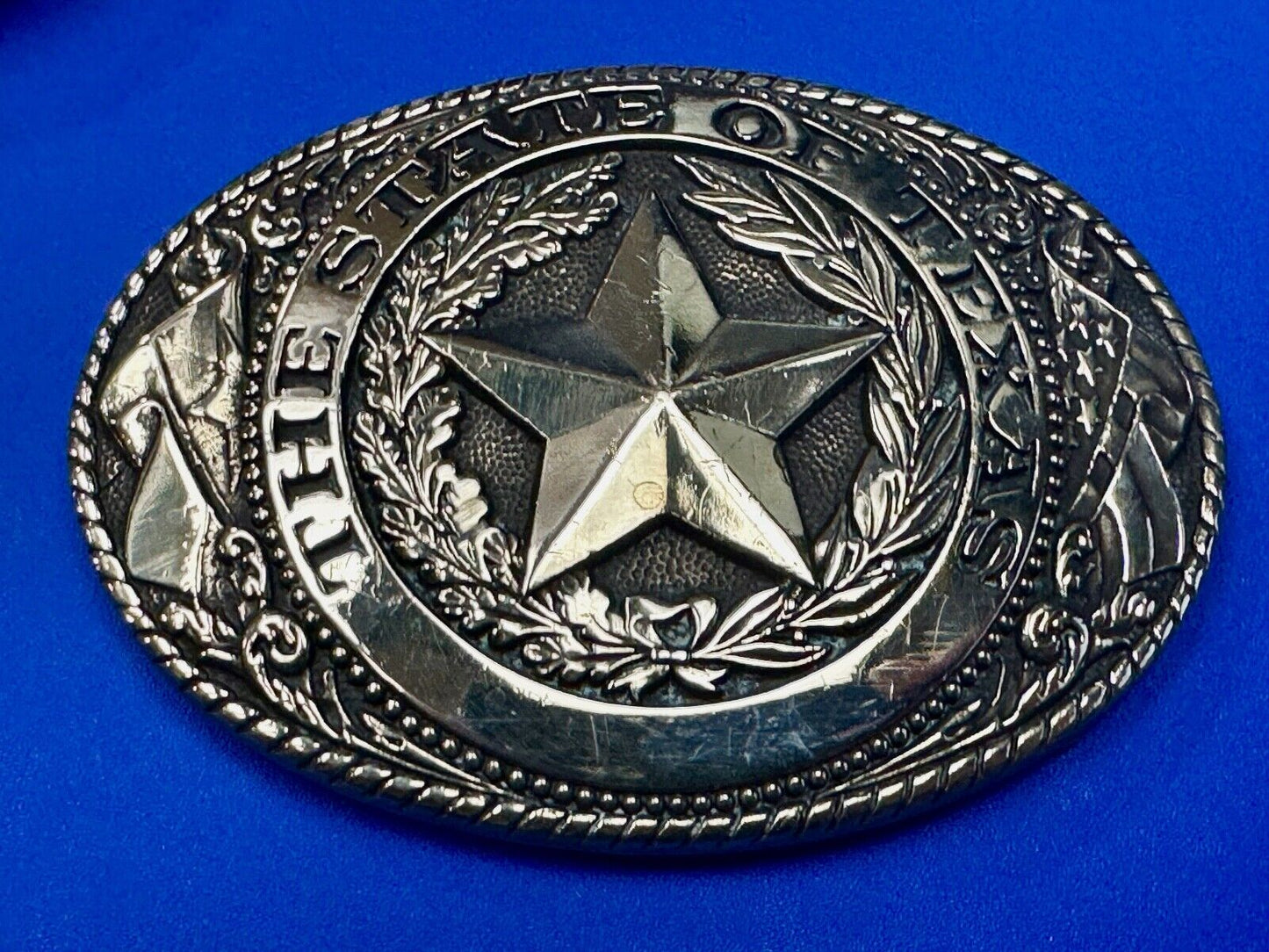 The Great State of Texas, Lone Star - Tony Lama Collection western belt buckle