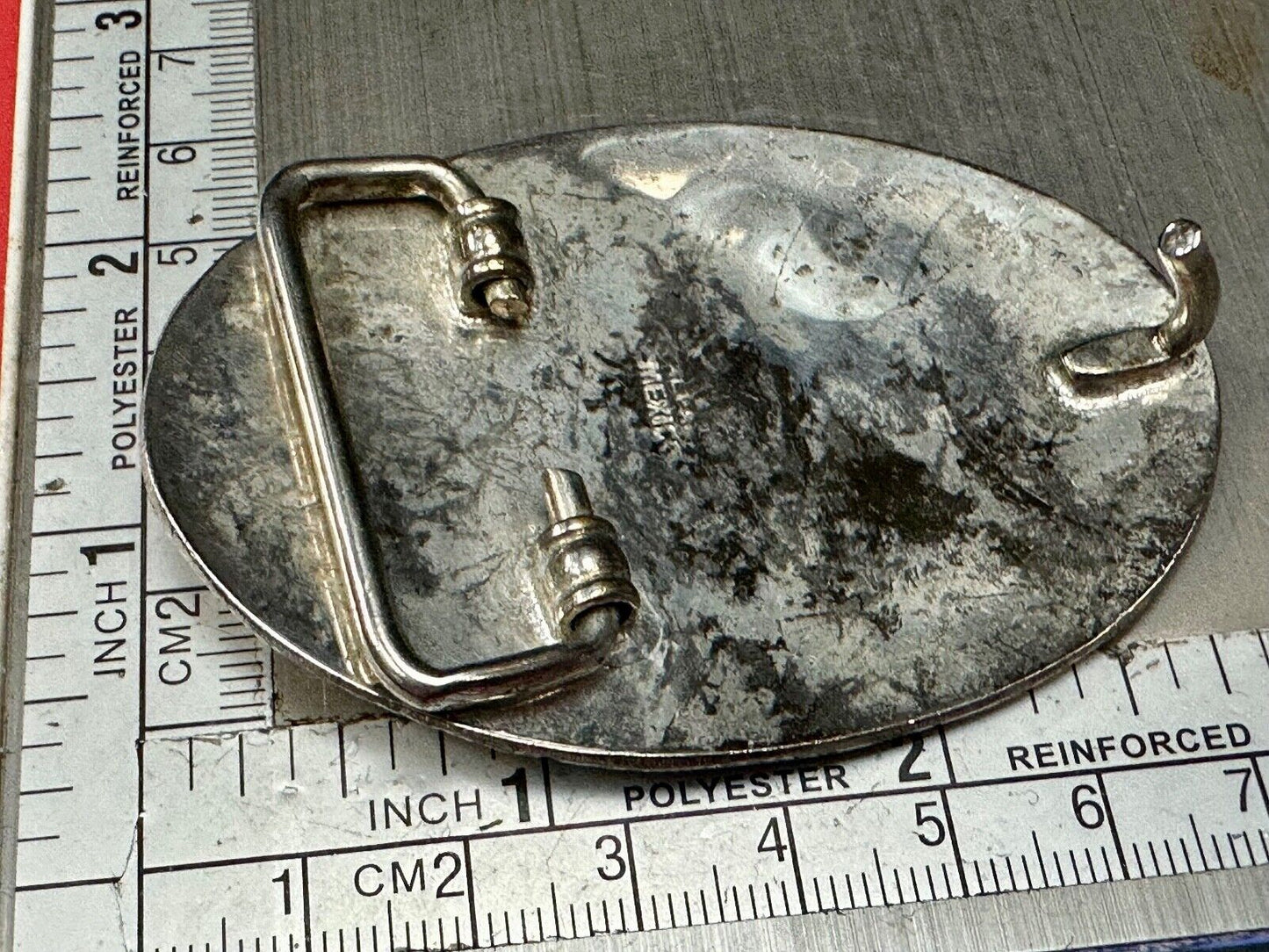 Beautiful Alpaca Mexico Vintage Cowboy Boots Western ornate Vintage belt buckle
