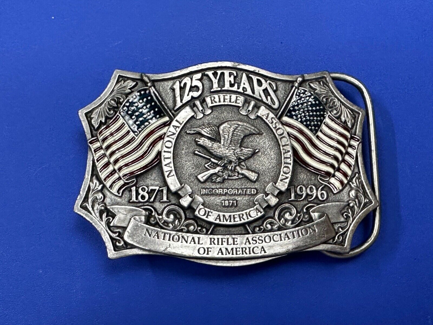 1996 NRA National Rifle Association Firearms Freedom 125 year celebration belt
