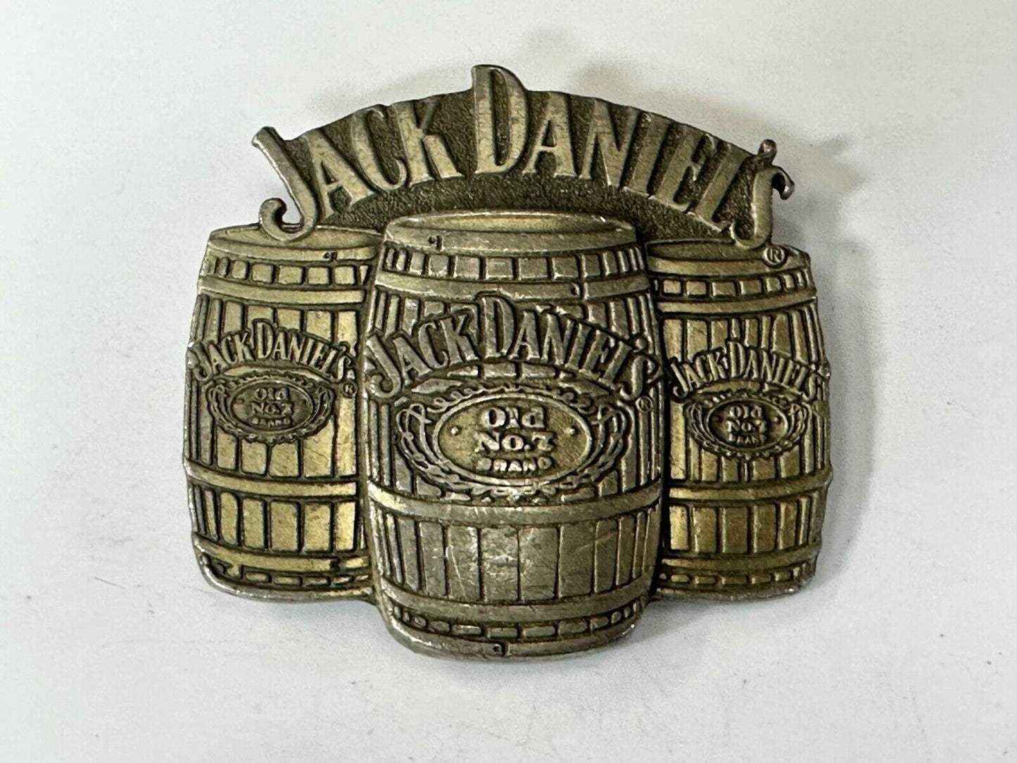 3 Barrels of JACK DANIELS Old No. 7 TN Whiskey 2005 Belt Buckle