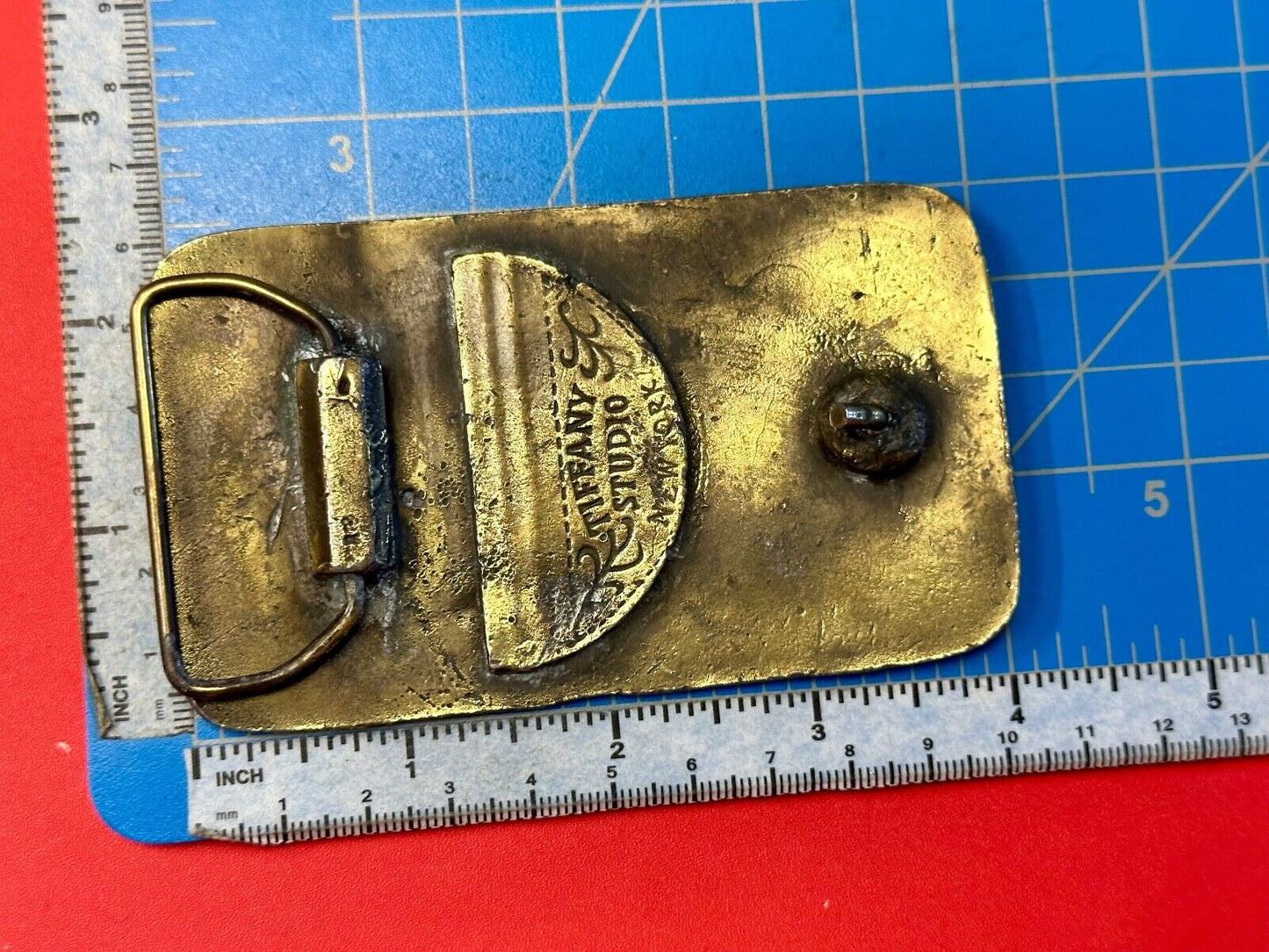 Train Engine 25 Philadelphia Bethlehem New England RR Tiffany Studio Belt Buckle