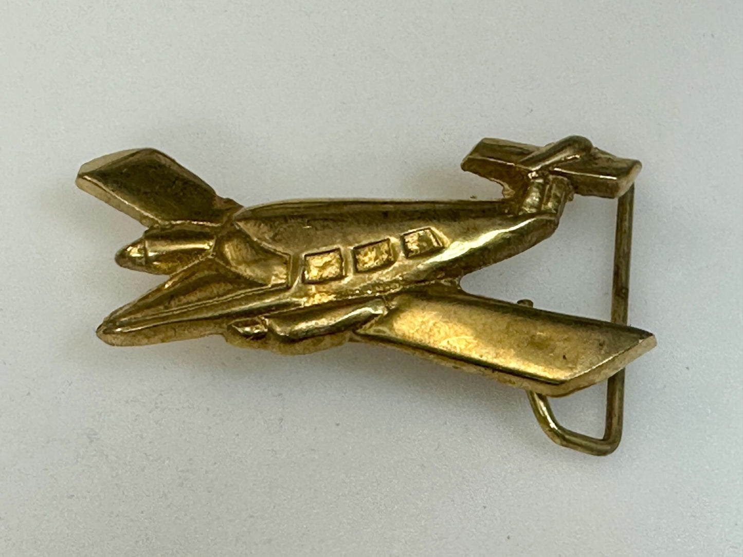 Beechcraft King AirPlane Aircraft Figural Private Pilot Cessna Belt Buckle