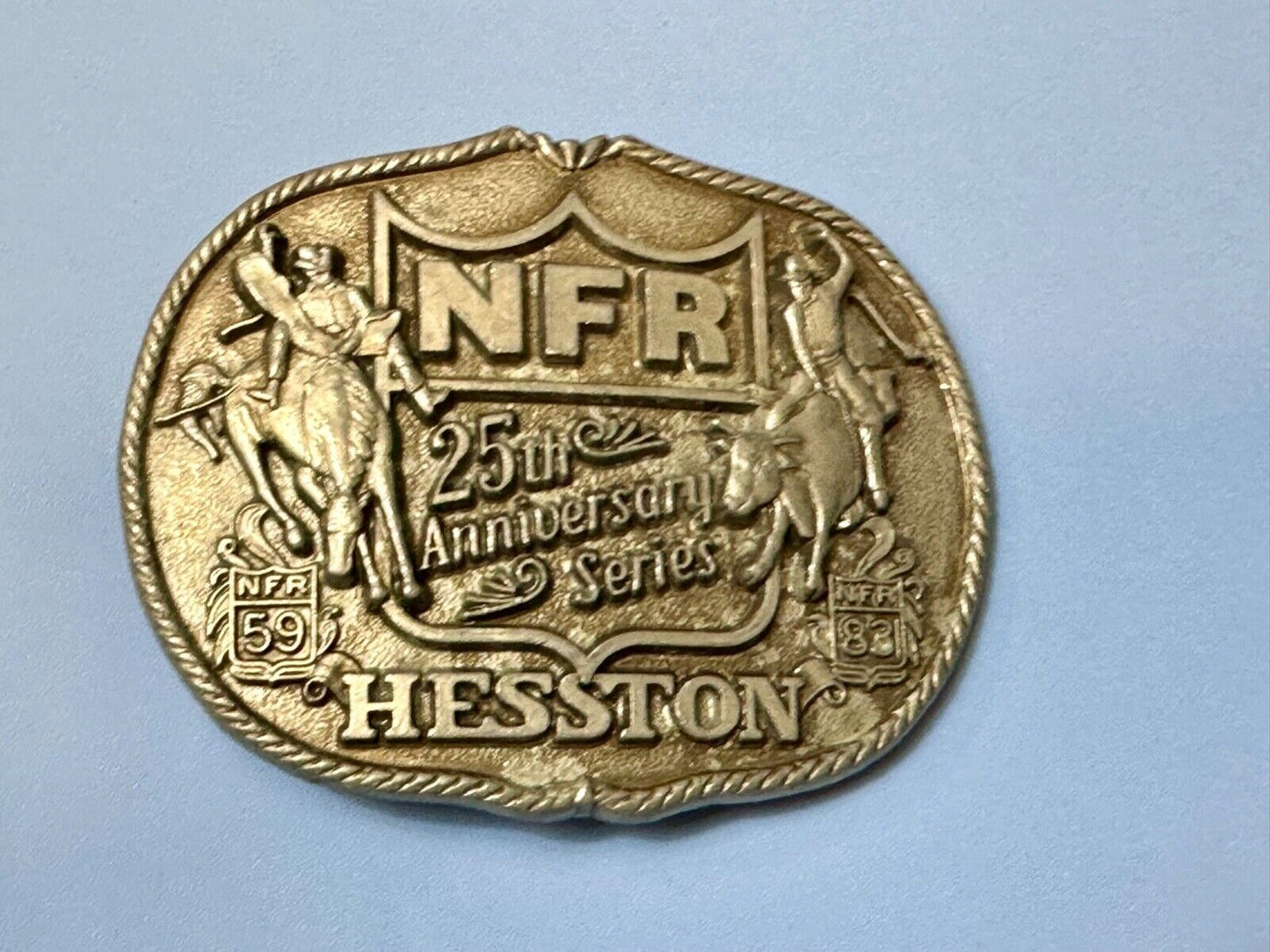 25th Anniversary Series NFR National Finals Rodeo First Edition belt buckle