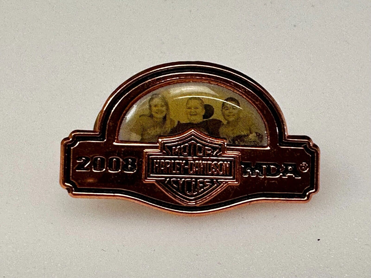2008 MDA Ride Harley Davidson Motorcycle Logo Rider Biker Jacket Vest Pin