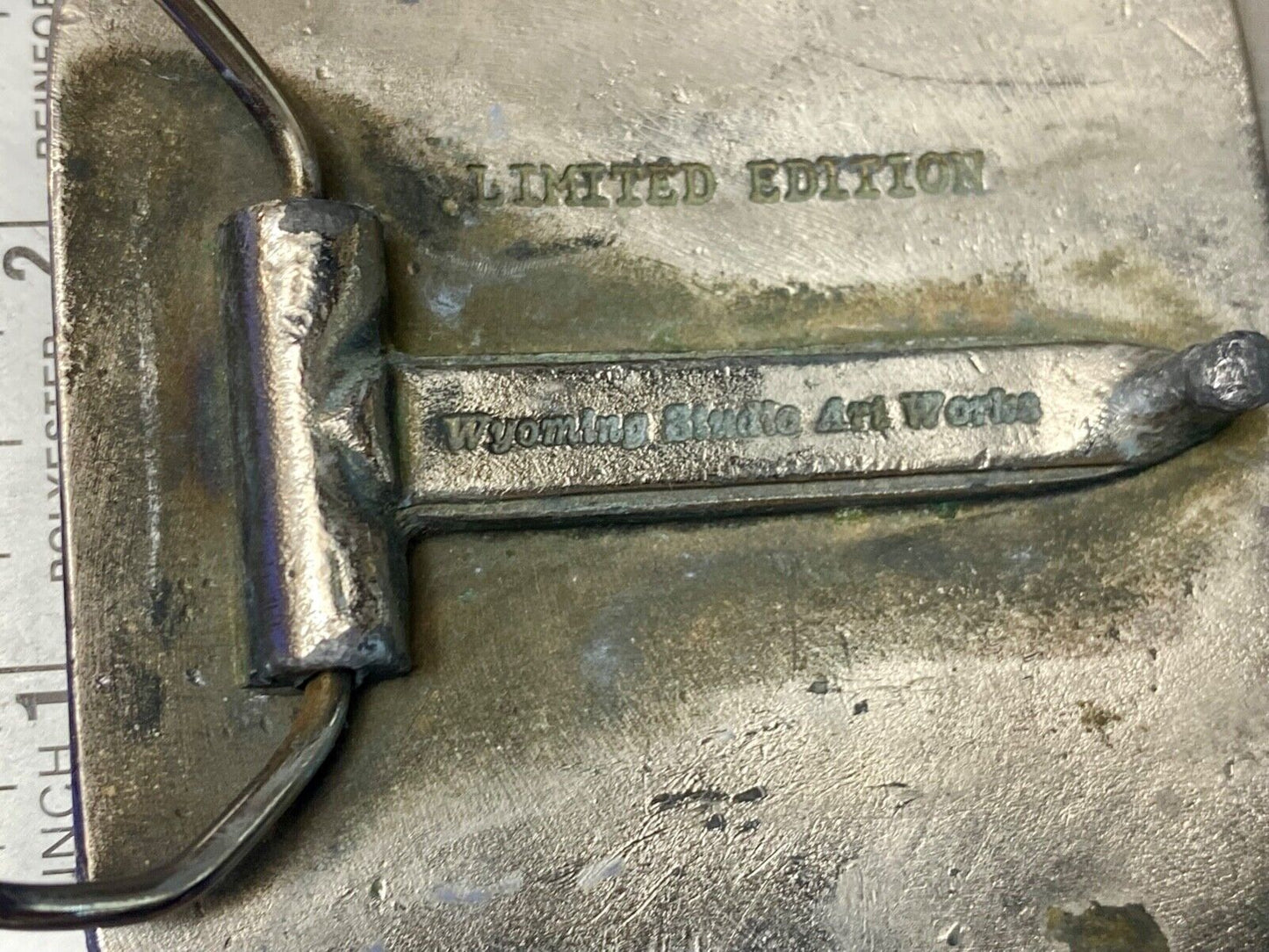 BIG BROTHERS COMMEMORATIVE BELT BUCKLE! VINTAGE! 1970s! WYOMING STUDIO ART WORKS