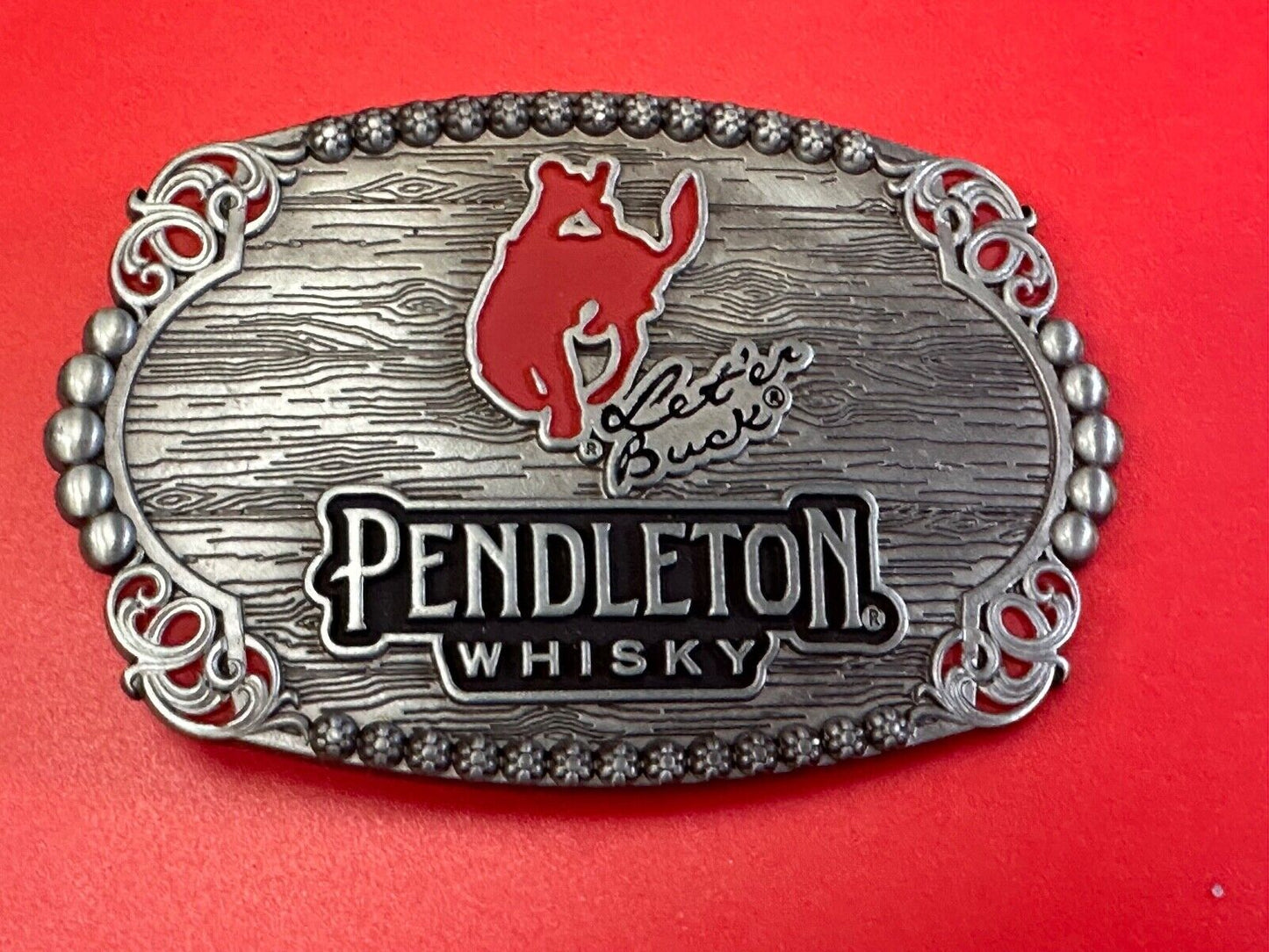 2023 PENDLETON WHISKY BELT BUCKLE MONTANA SILVERSMITHS COWBOY RODEO IN PACKAGING