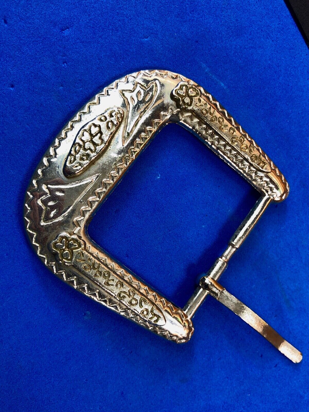 Beautiful Floral Simple Cowgirls Wide Dress Western Belt Buckle