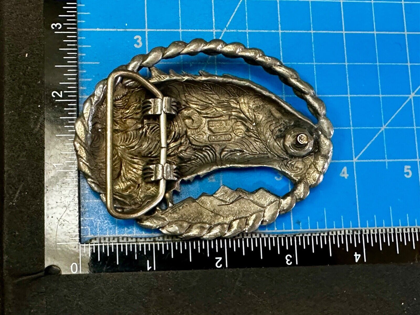 Vintage Eagles Head - Sharp Beak. cutout 1993 EGE Western Belt Buckle