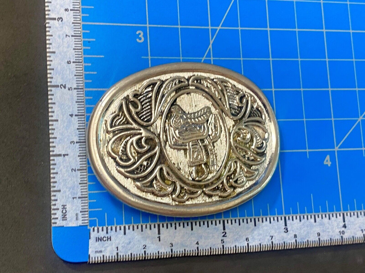 Avon Western Cowboys horse Saddle Vintage Belt Buckle - up to 1 1/2" belt