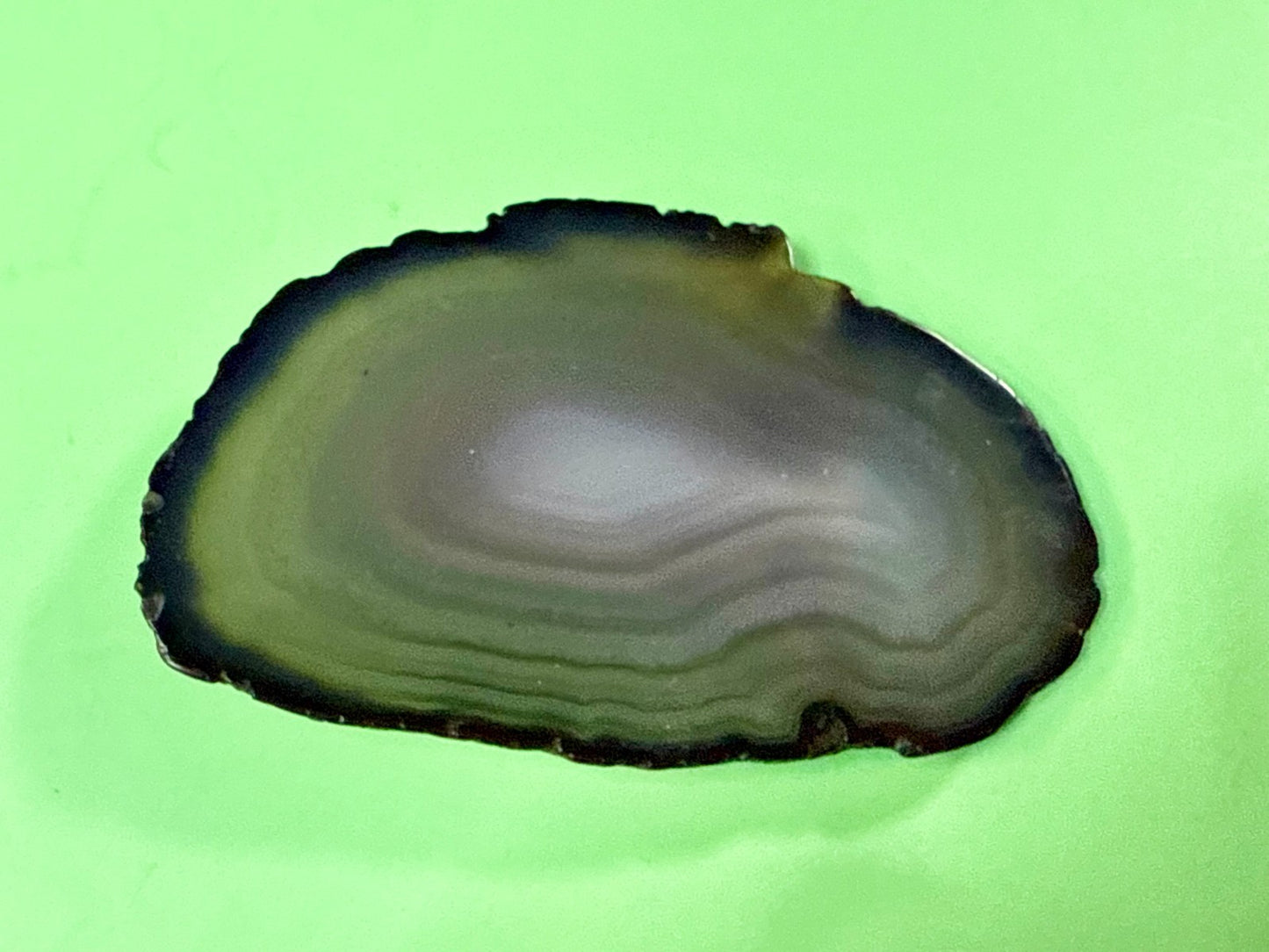 Beautiful Agate Slice Slab Natural Stone Gray Blue Hippy Boho Vibe Belt Buckle
