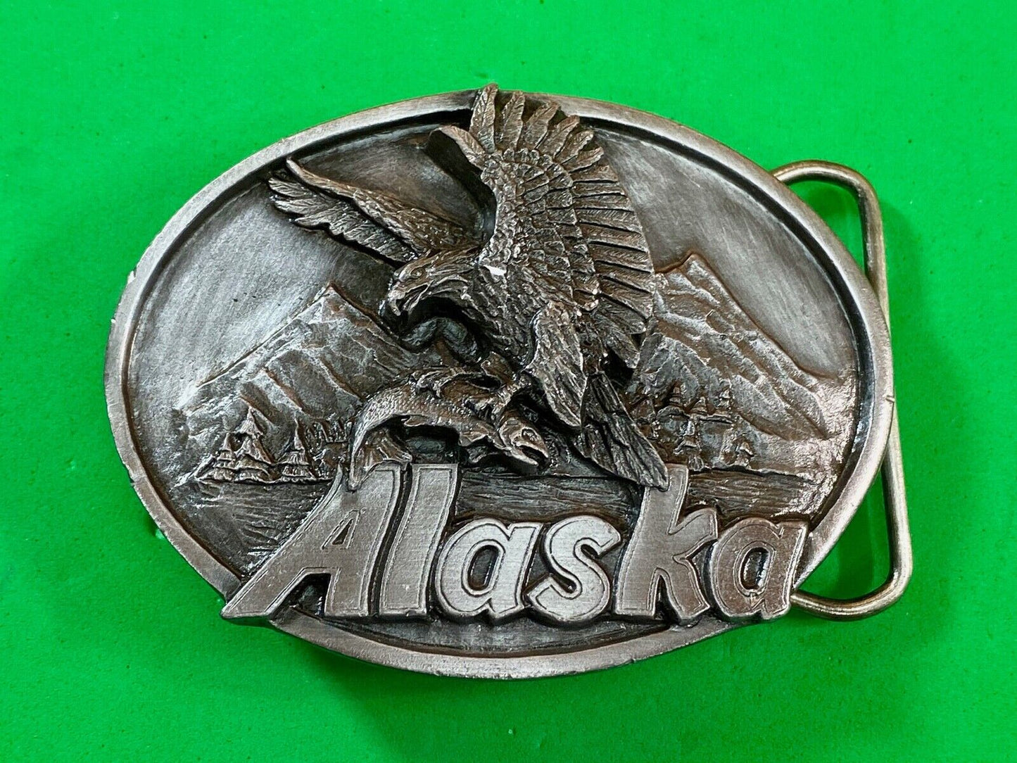 The great state of AK Alaska - Mighty Huntsman - THE EAGLE Belt Buckle