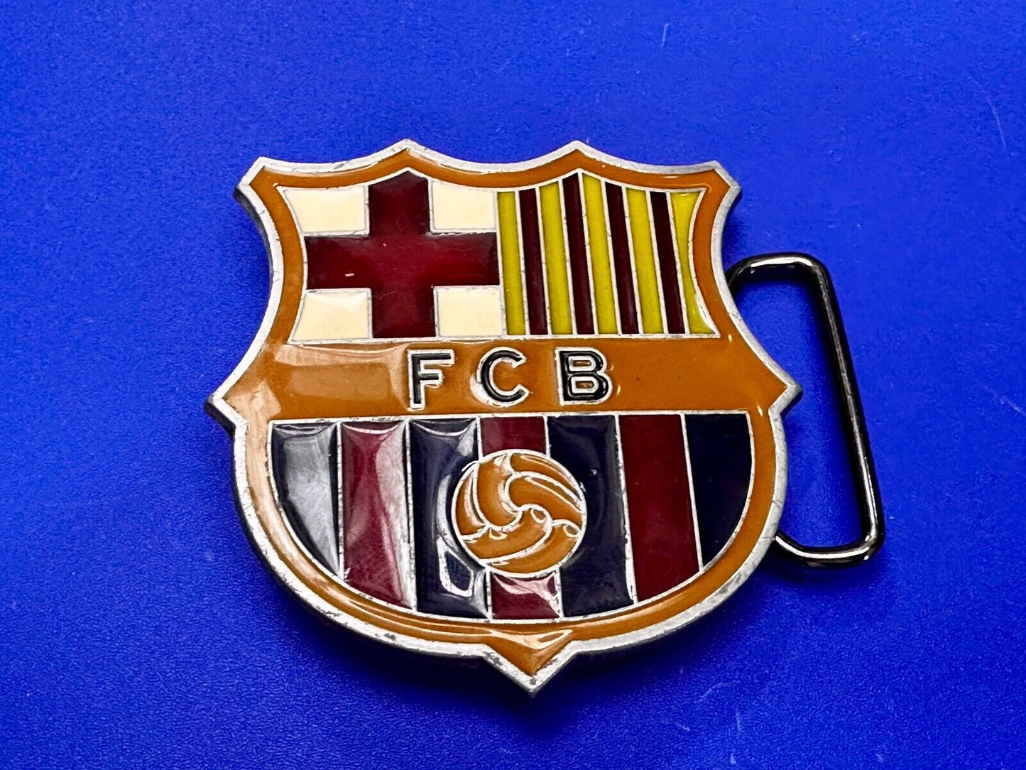 Barcelona F.C. Purple Barcelona FCB Club Emblem Commemorative Belt Buckle
