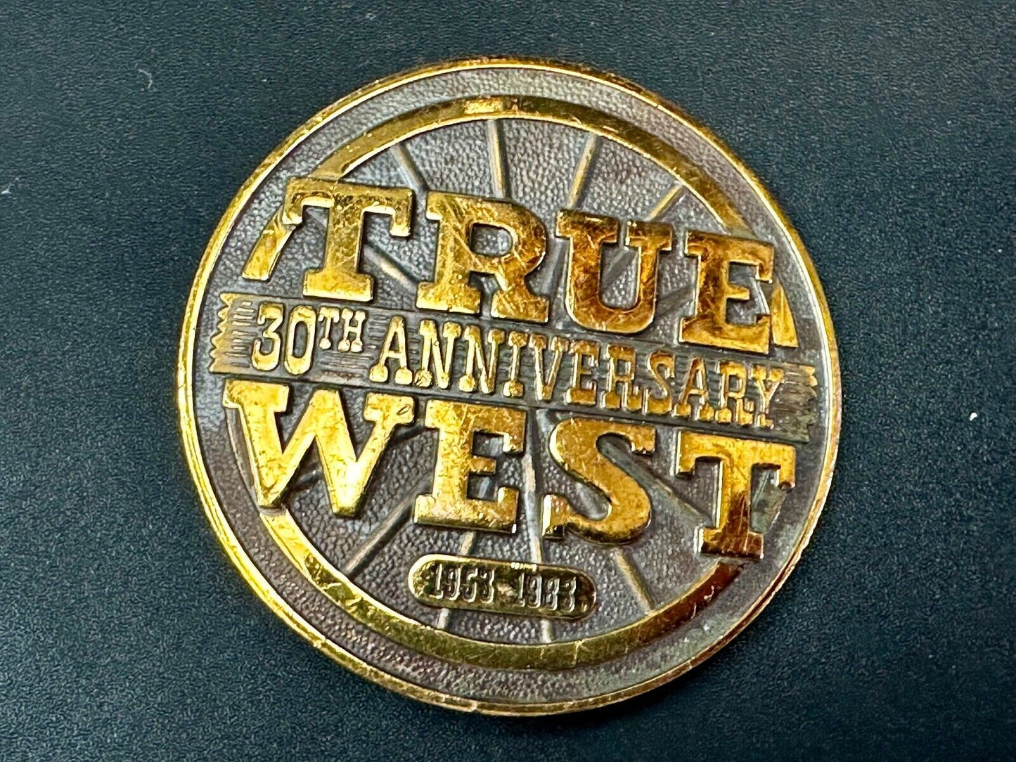 True West 30th University Magazine Commemorative . Add Vintage 1983 Belt Buckle