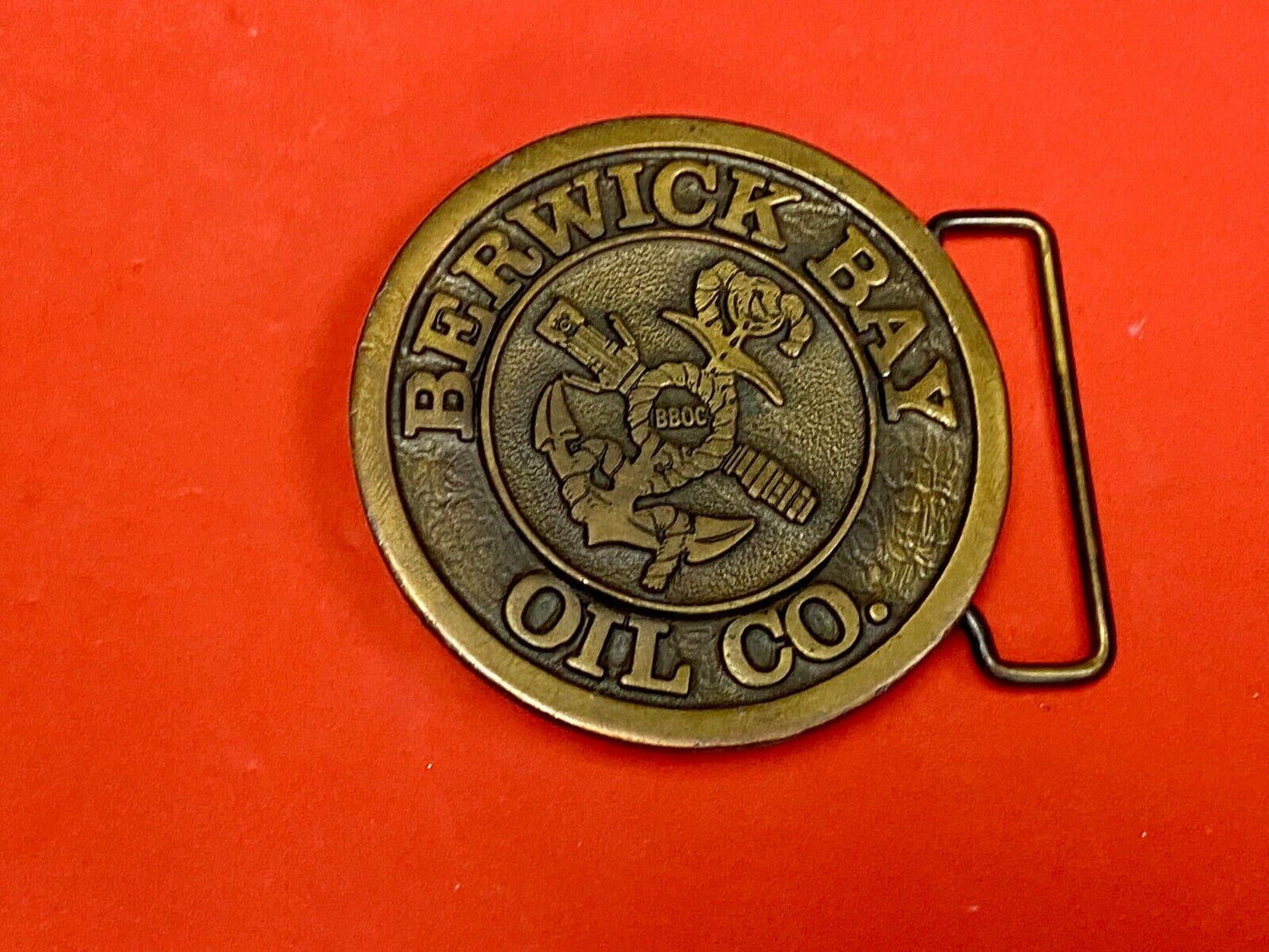 Berwick Bay Oil Company Atchafalaya River In Louisiana Belt Buckle By Hit Line