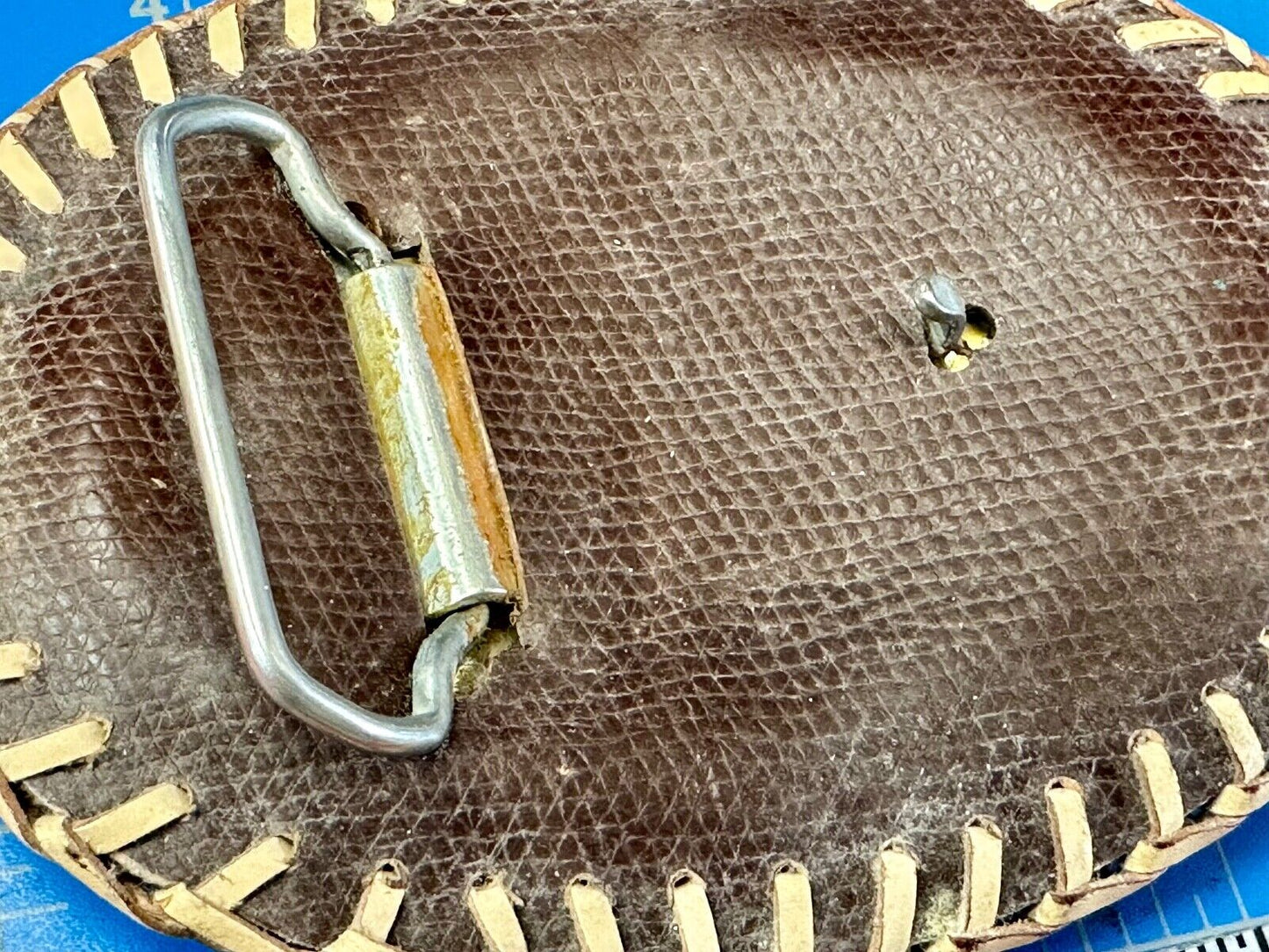 Banjo Country Music Bluegrass Pickers Gorgeous Snake Skin Vintage Belt Buckle