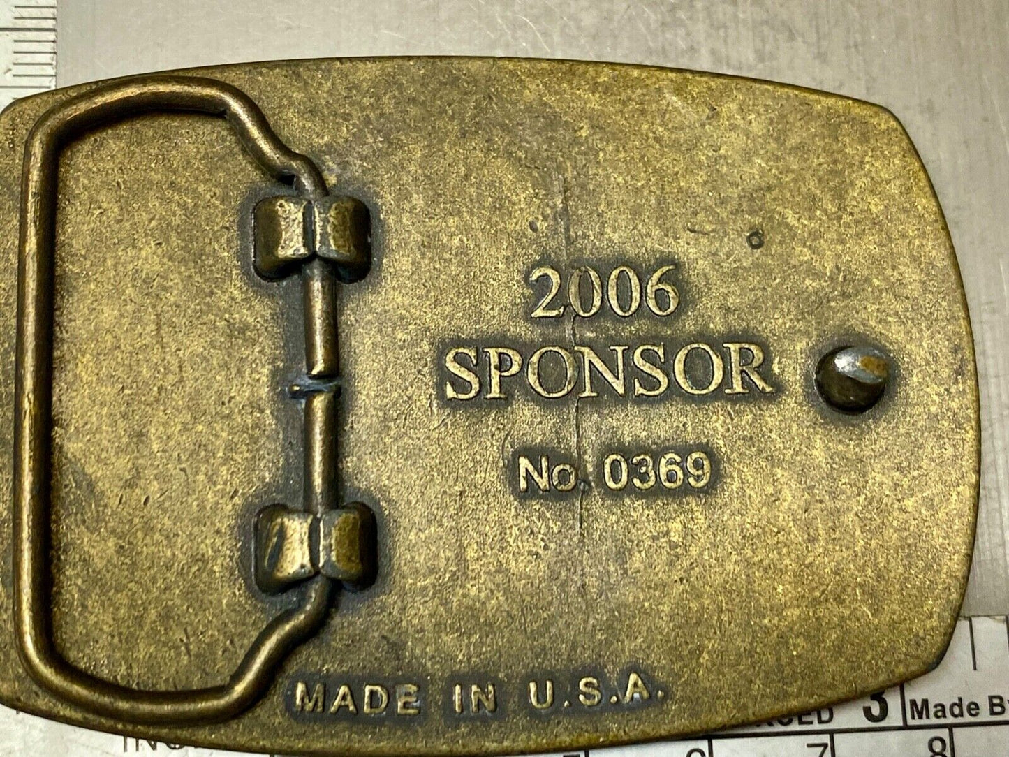 The American VETERANS OF FOREIGN WARS - Their Courage endures belt buckle