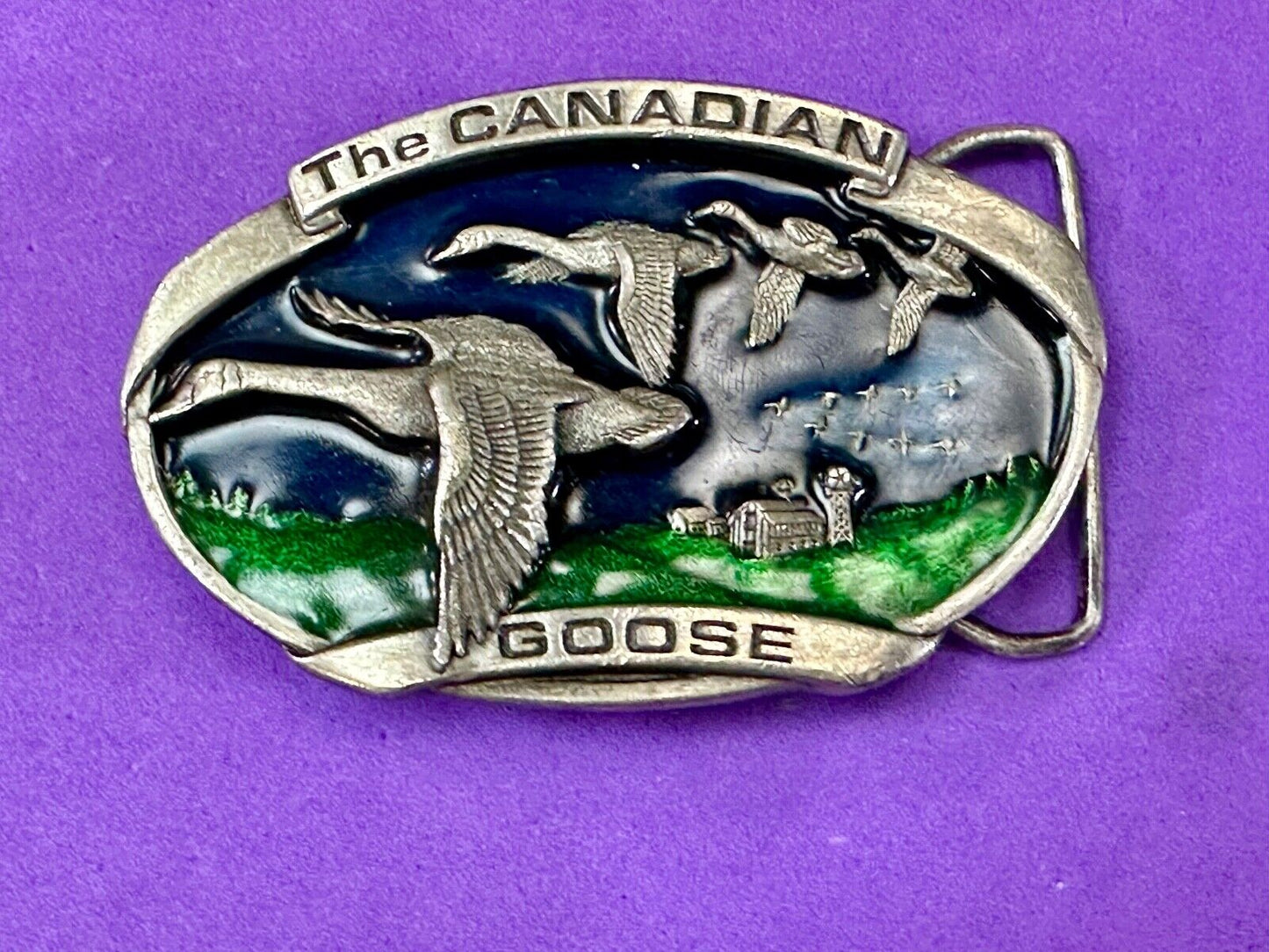 The Canadian Goose commemorative vintage 1983 bergamot belt buckle
