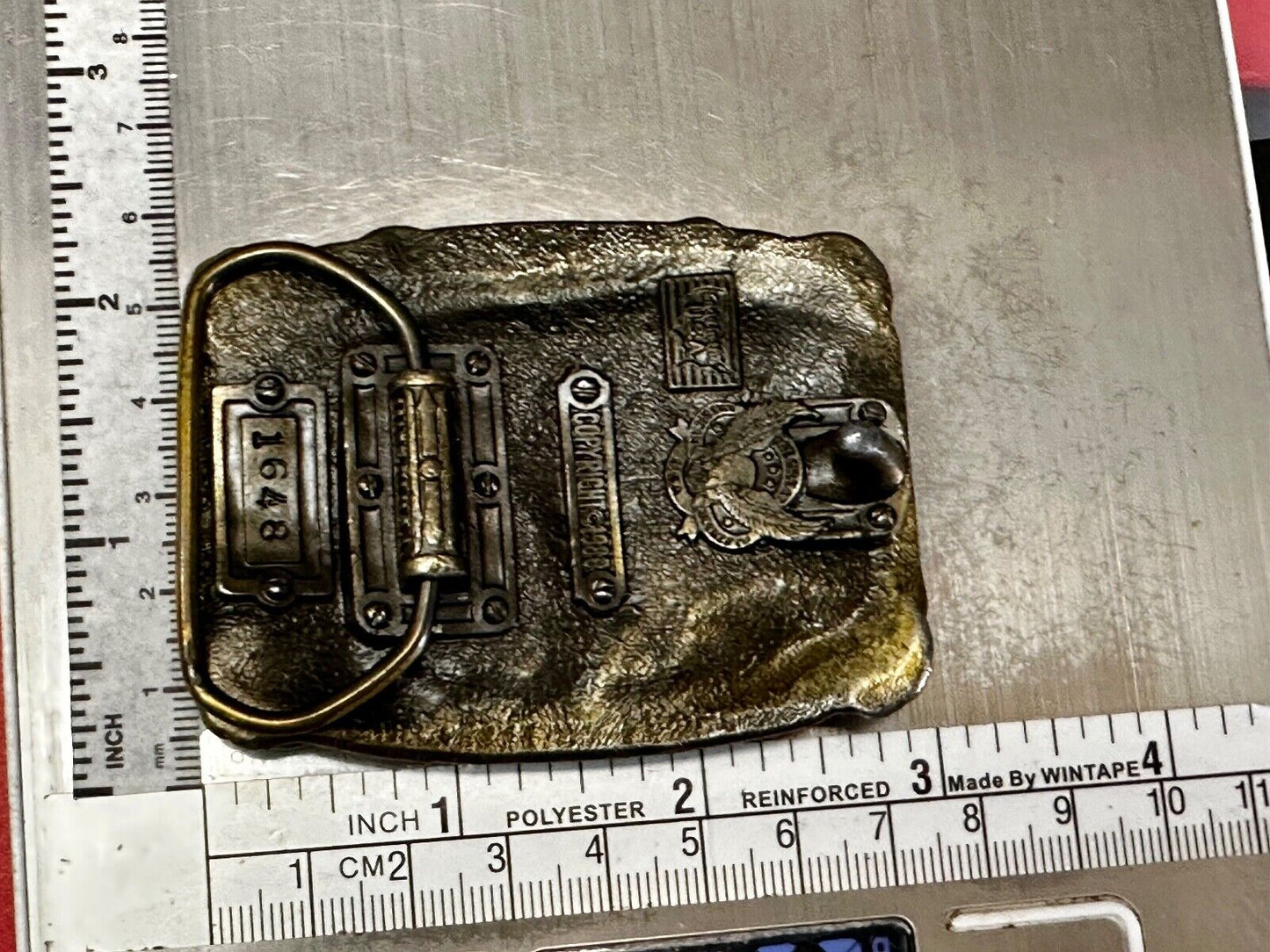 1986 The American Fire Fighter No Sleep Tonight Great American Belt Buckle