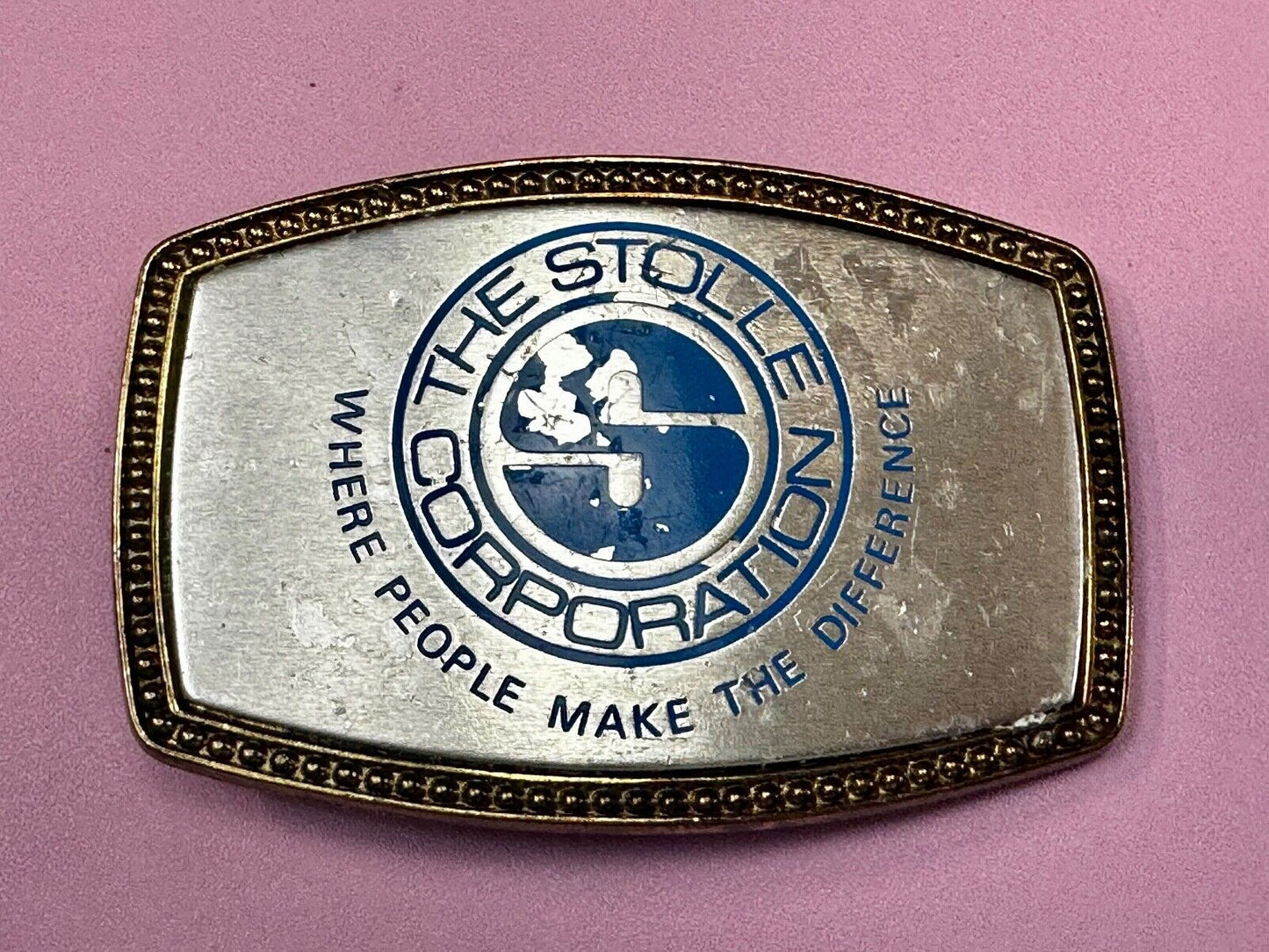 The Stolle Corporation Where People Make The Difference Alumaline Belt Buckle