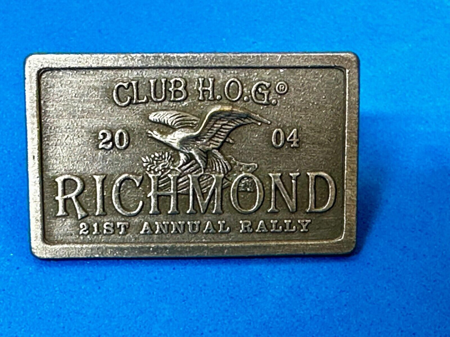 2004 Richmond Rally 21st Harley Davidson Owners Group HOG Pin for Jacket or Vest