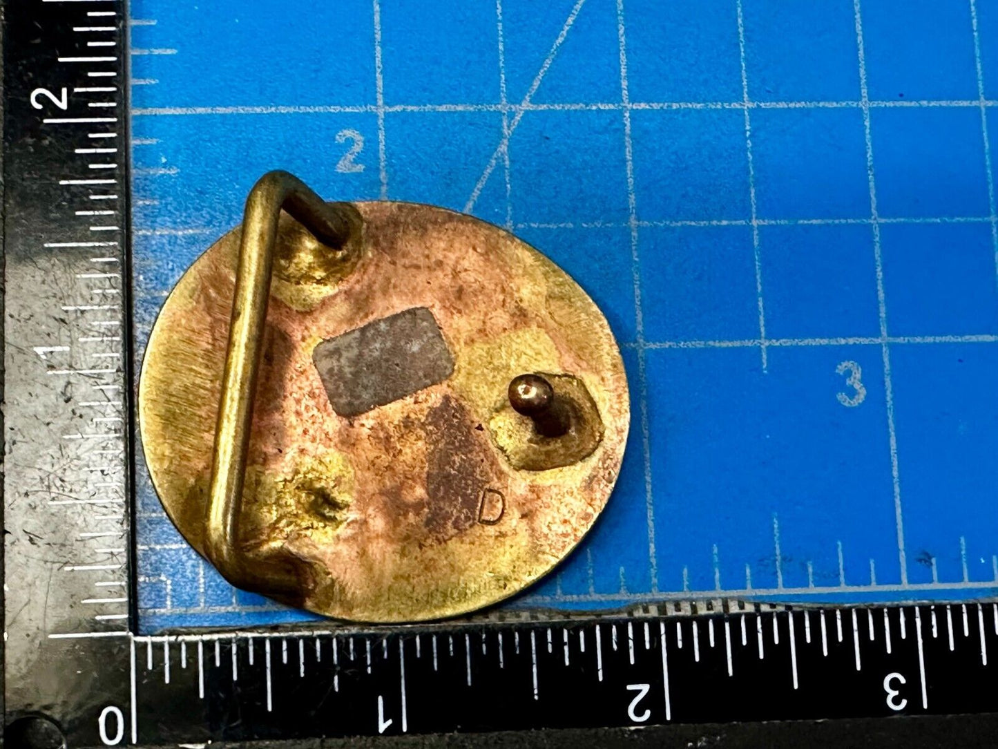 Black Inland Butterfly Small Hippy Vibe Brass Belt Buckle for up to a 1.25" belt