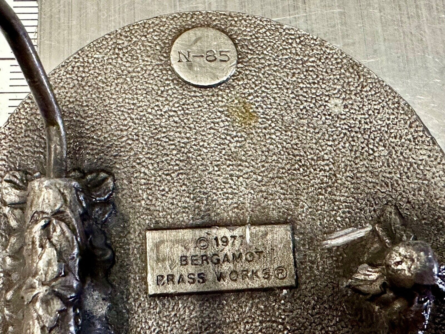 Tennis Match Commemorative Game Ad Deuce Love Vintage 70's Bergamot belt buckle